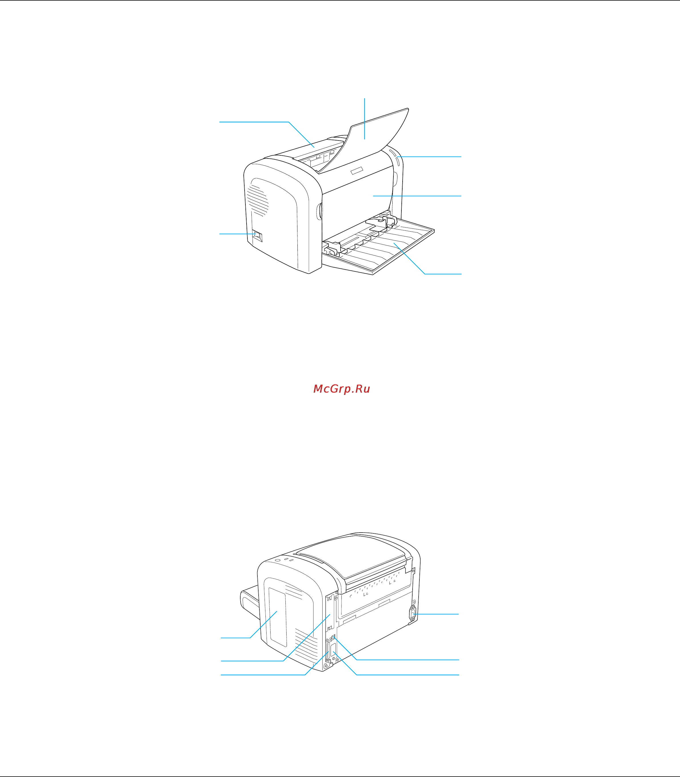 Epson М1200 [18/146] Вид сзади