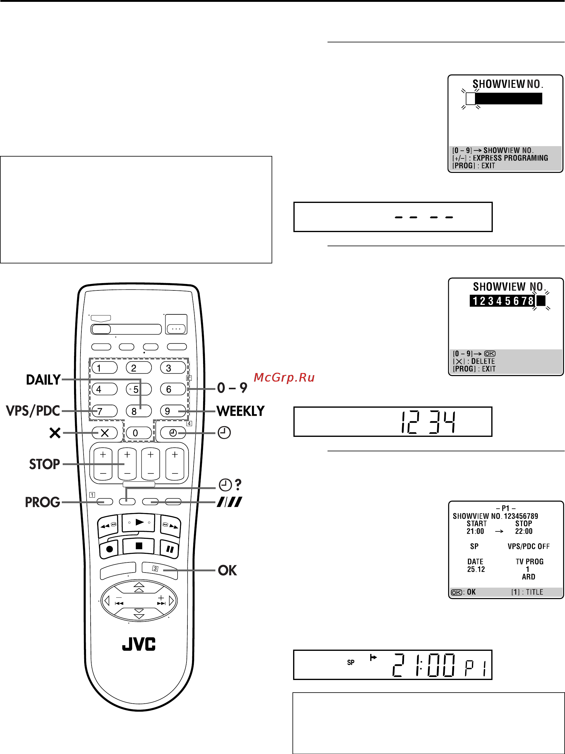 JVC HR-S6850EU [28/68] Программирование таймера