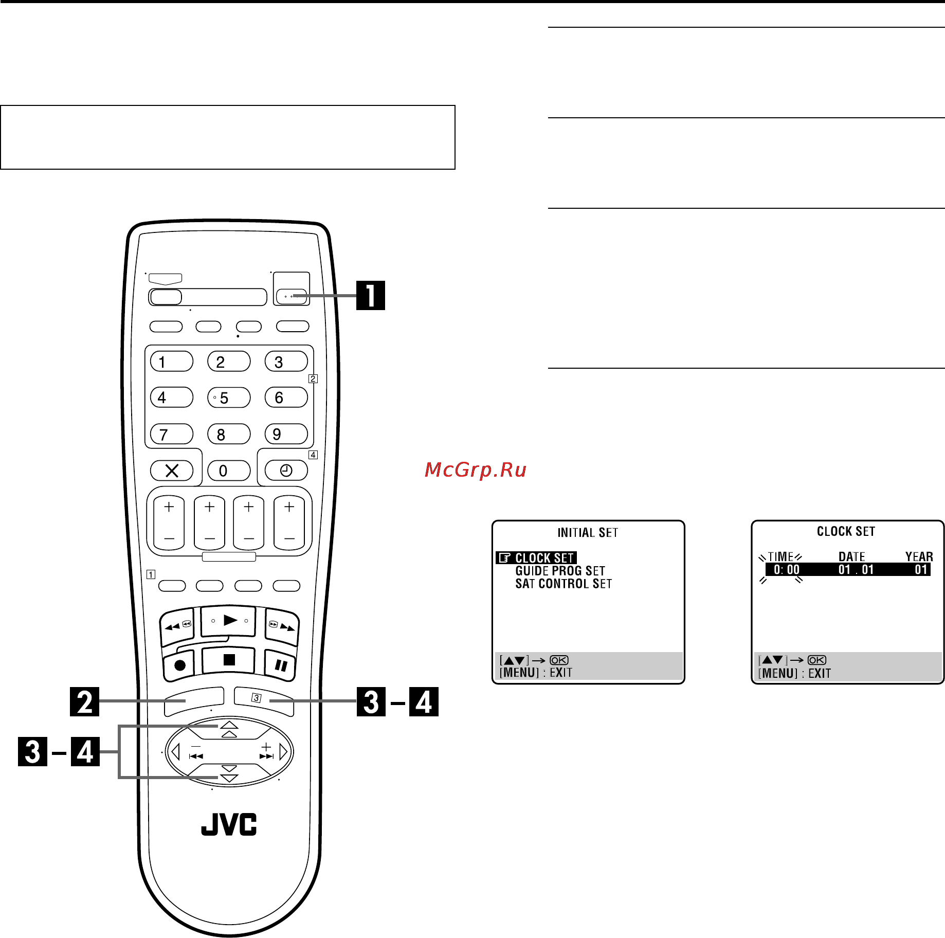 JVC HR-S6850EU [58/68] Установка часов