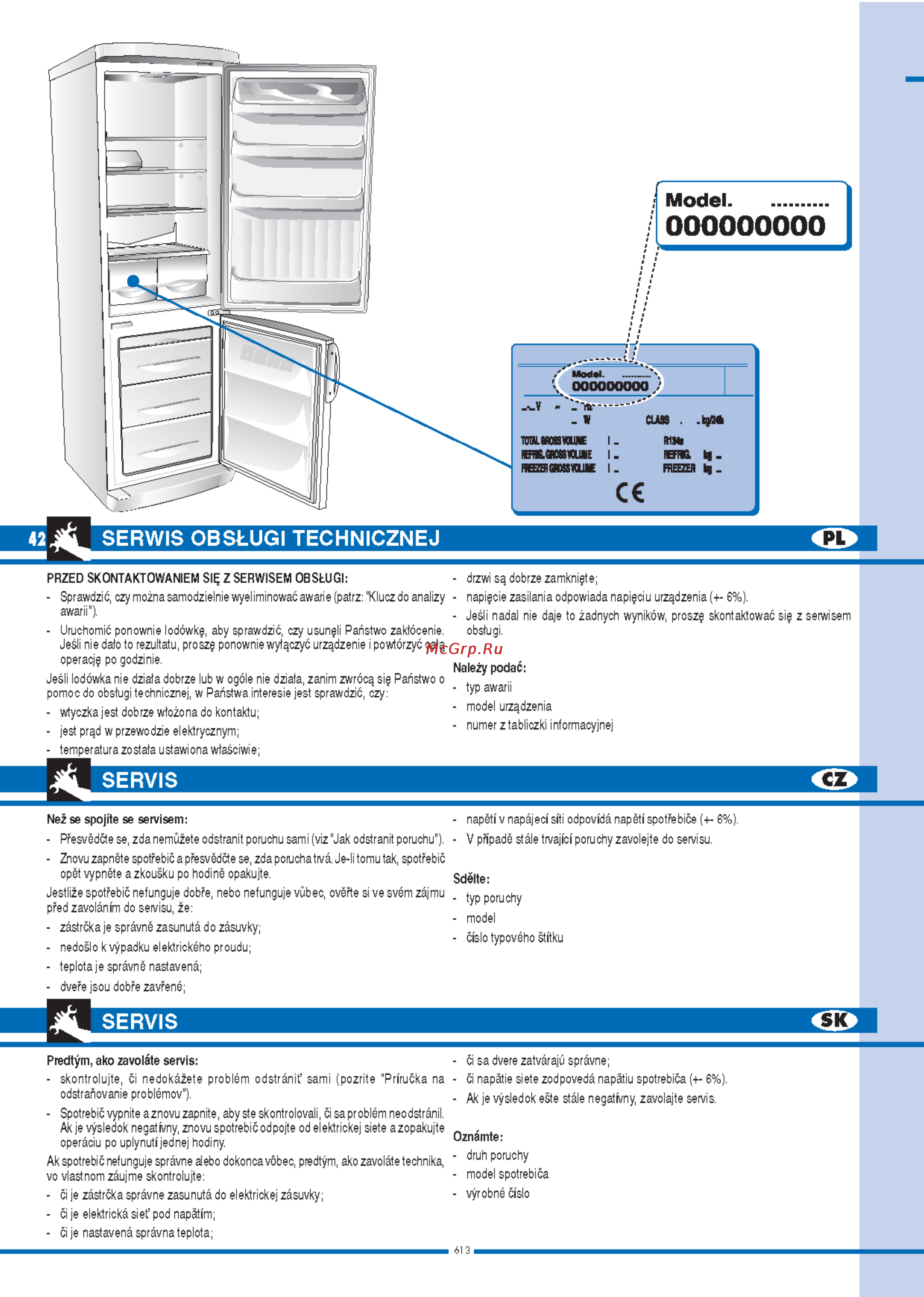 Ardo CO 2610 SHY [42/44] Servis