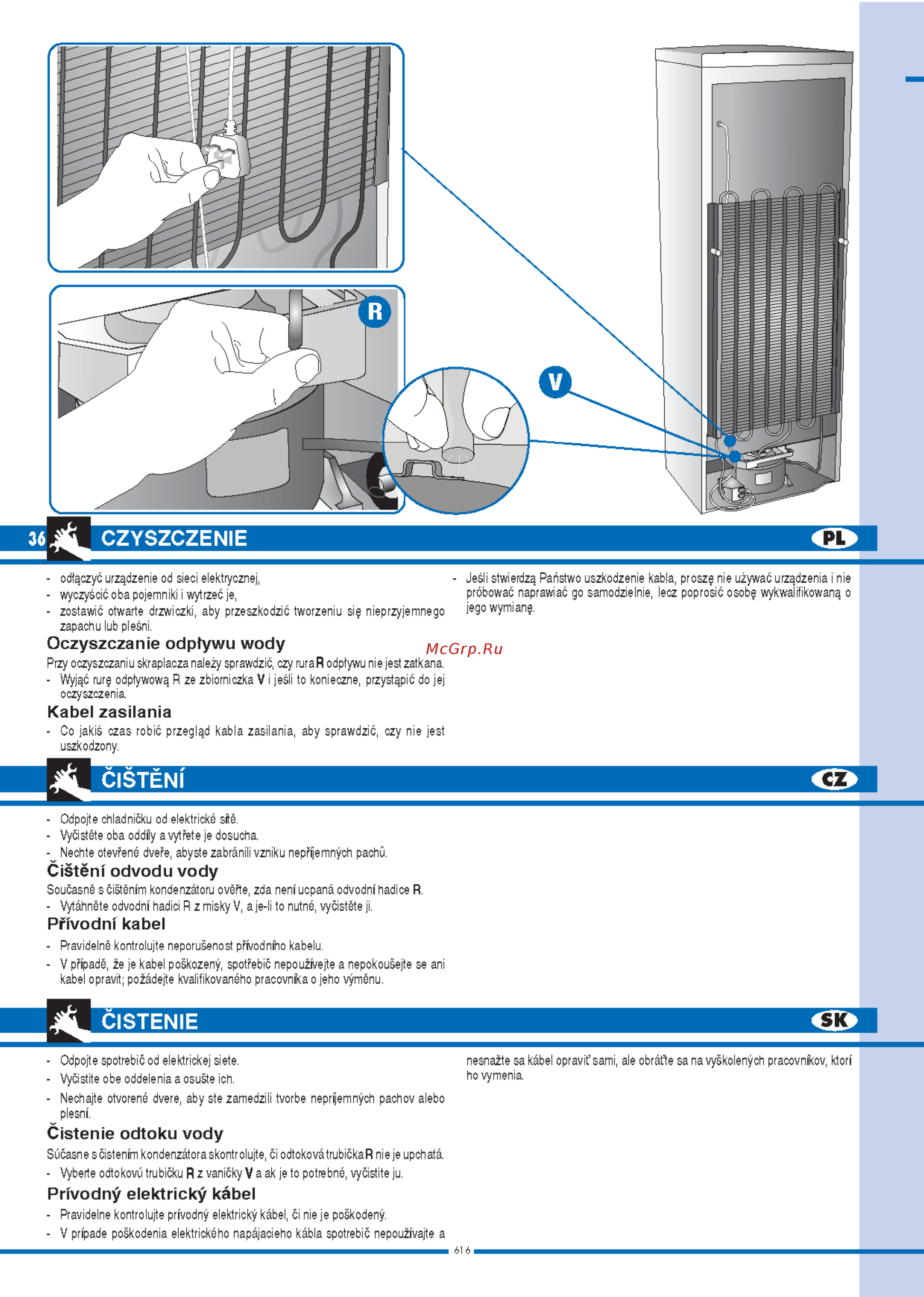 Ardo CO 1804 SA [36/44] Cistenie