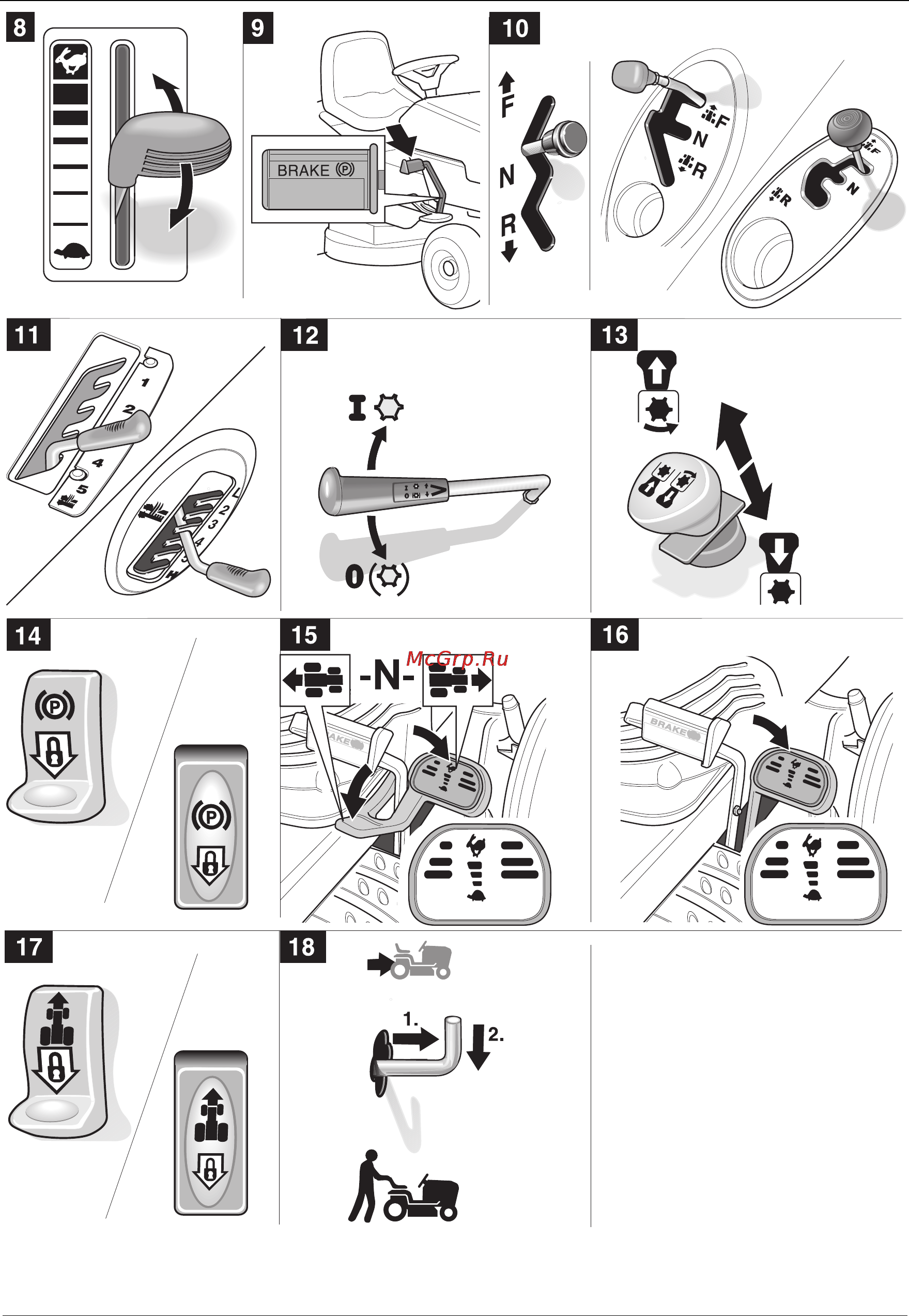 Cub Cadet GT1223 Инструкция по эксплуатации онлайн [4/21] 779664