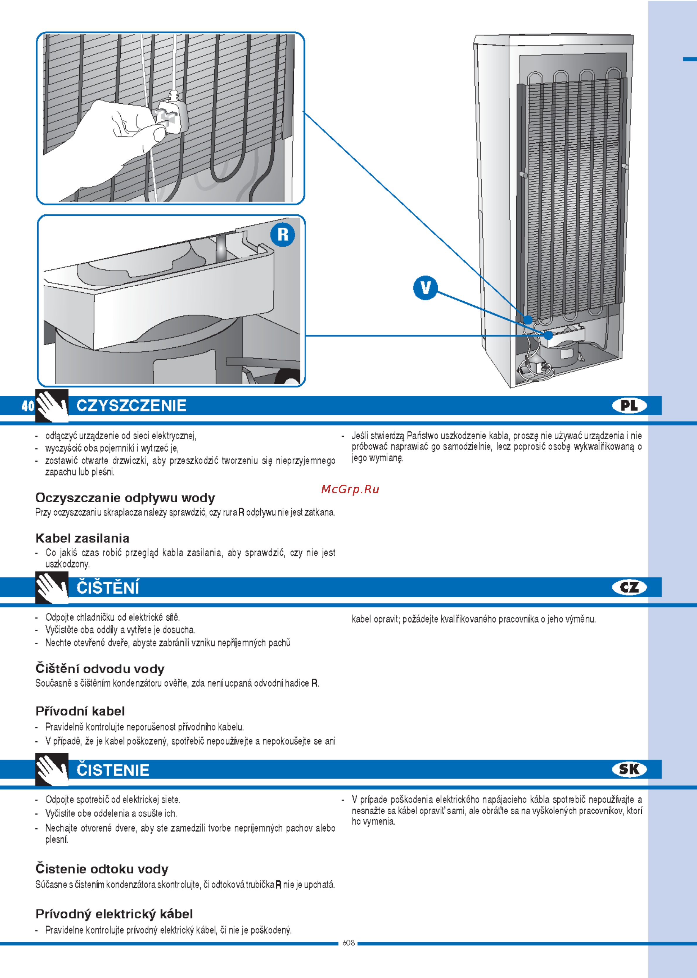 Ardo DPG 28 SA [40/48] Cistenie