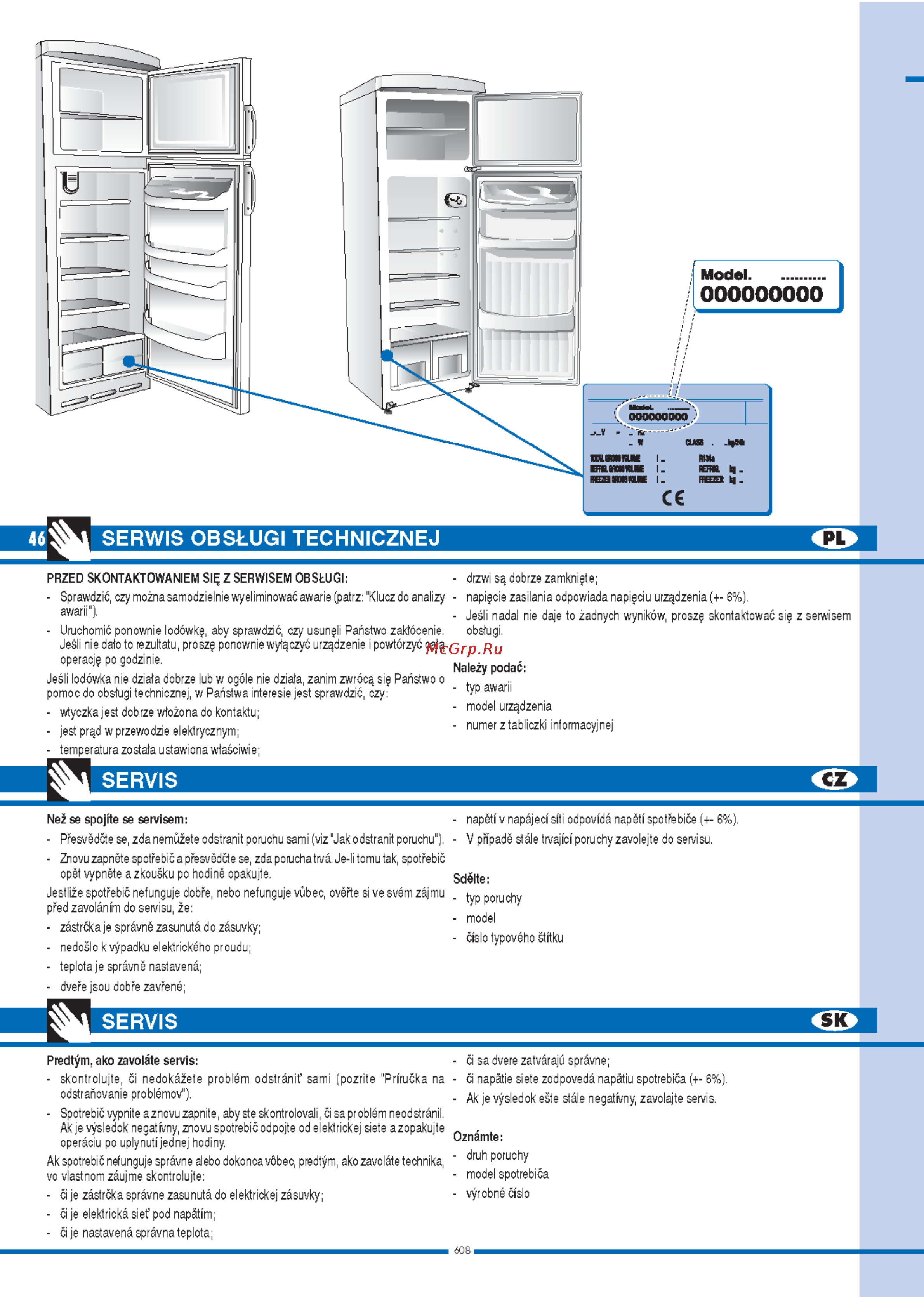 Ardo IDP 24 SH [46/48] Servis