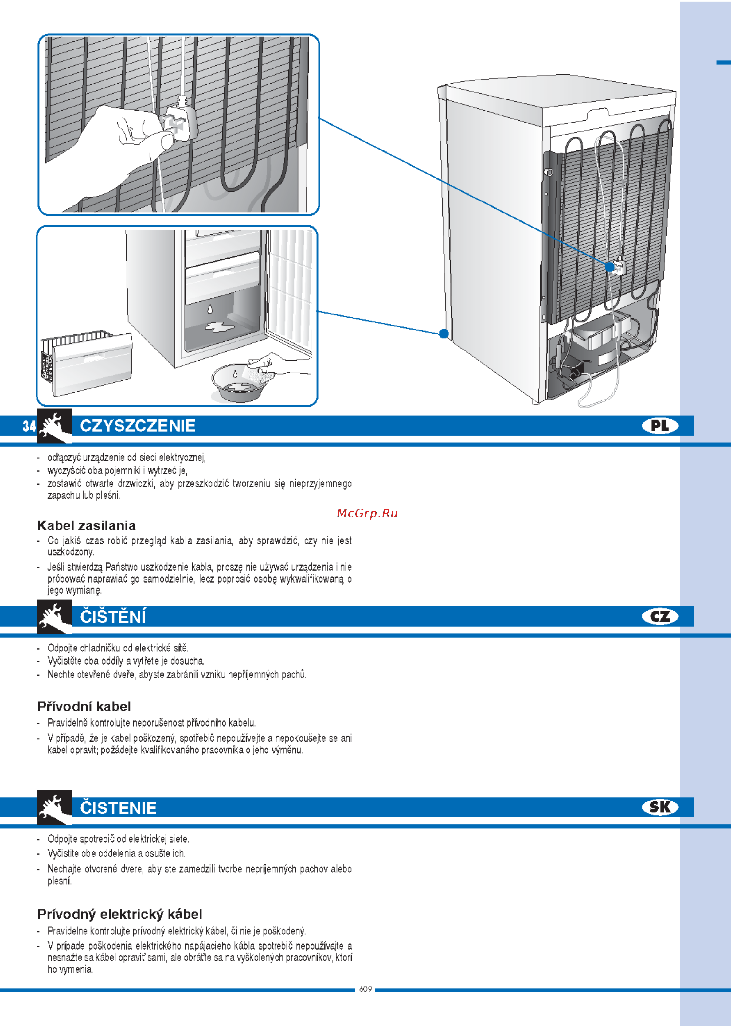 Ardo FRF 29 SH [34/40] Cistenie