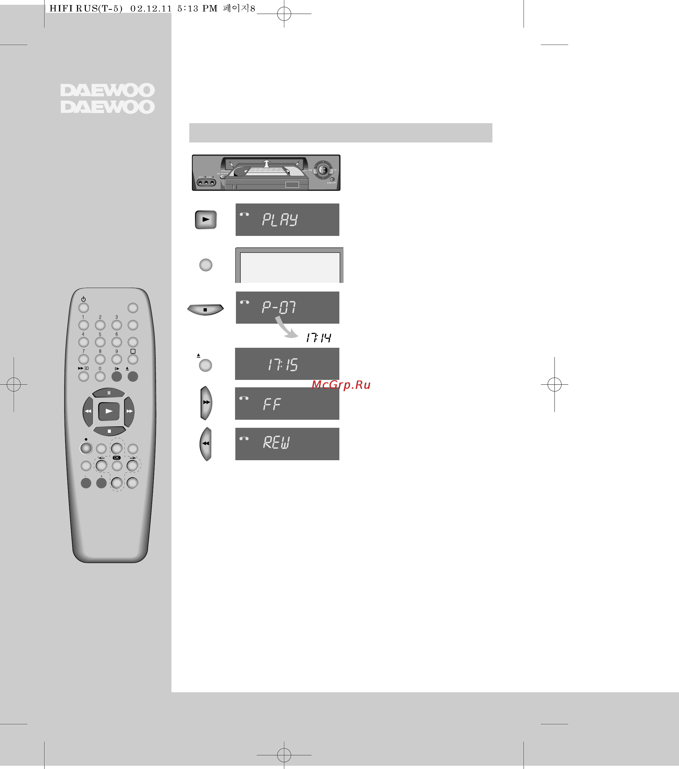 Daewoo Electronics ESV-660K [10/37] Bndeokaccet