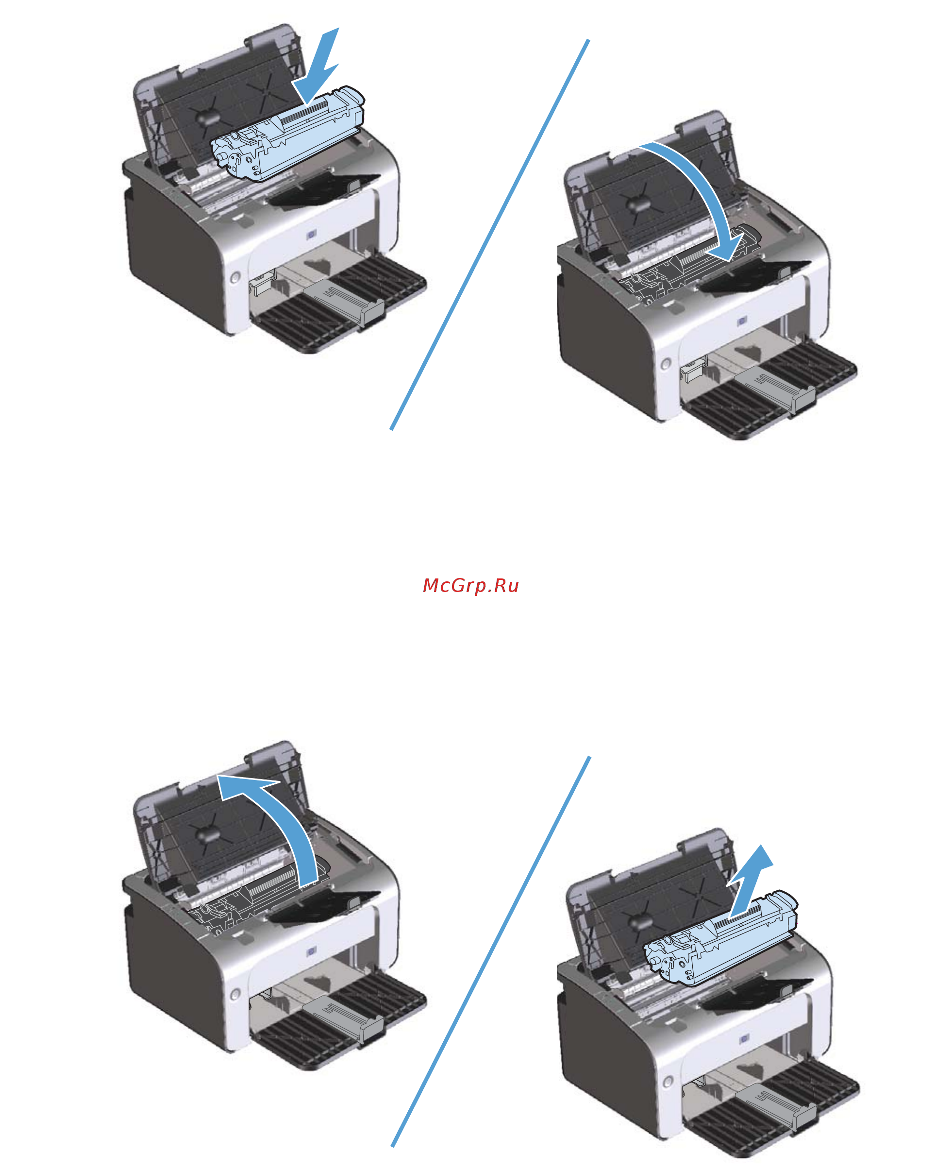 HP LASERJET PRO P1102W [82/174] Замена картриджа