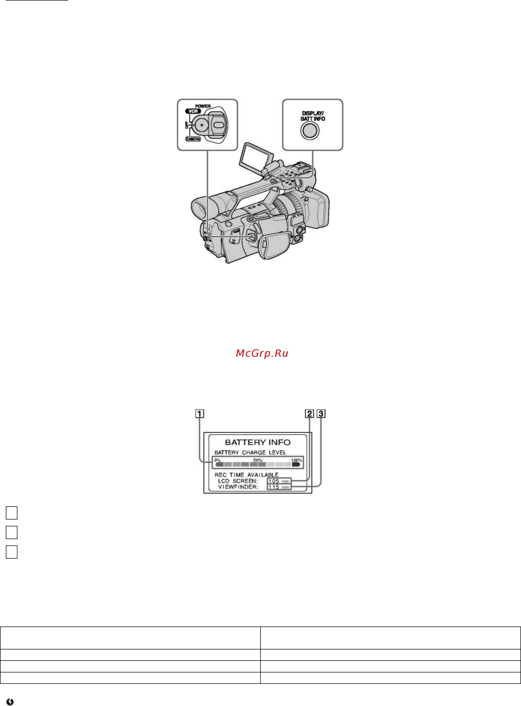 Sony HVR-Z1P Инструкция по эксплуатации онлайн [15/135] 15549