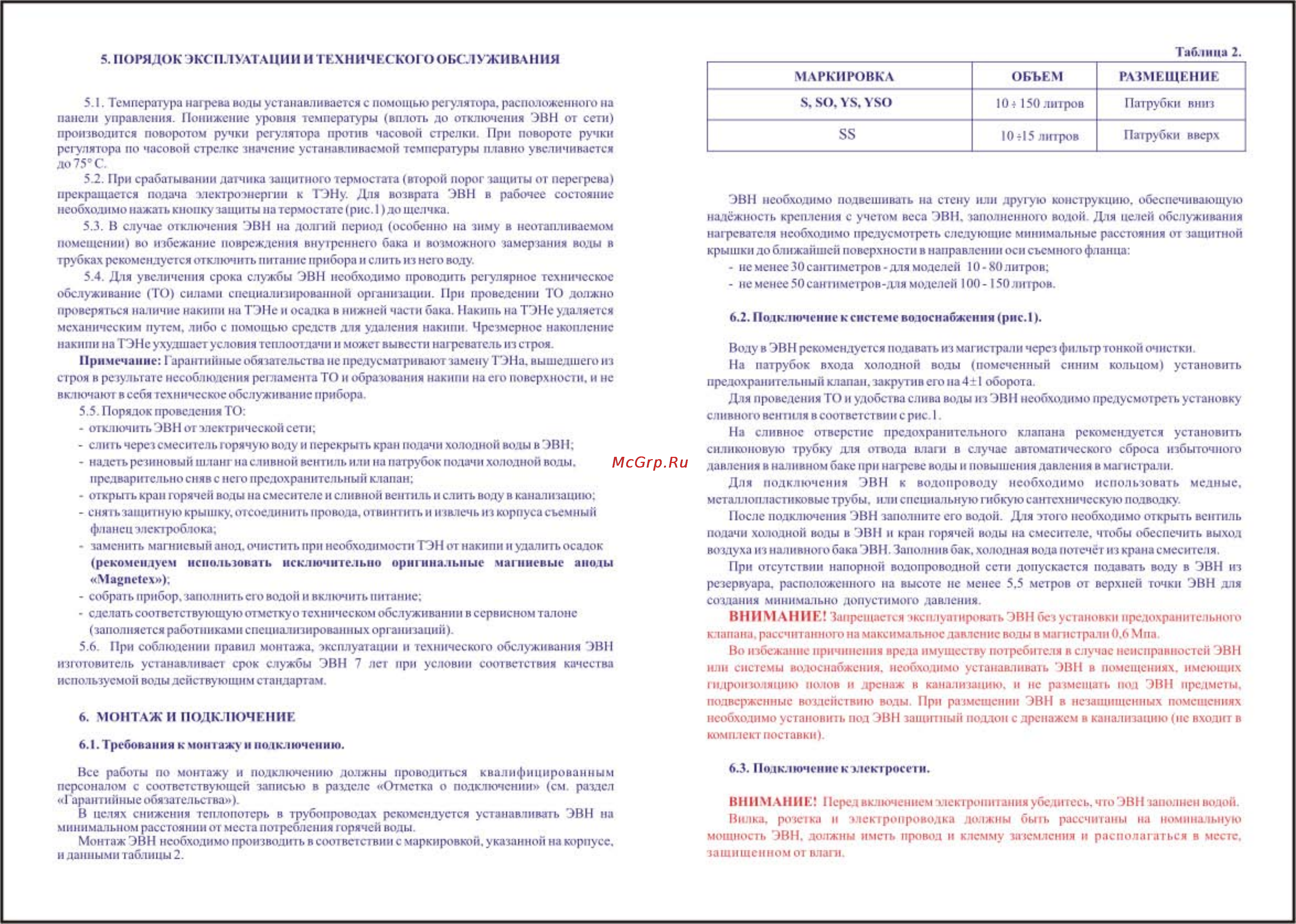 Etalon 50 S RE (22) Инструкция по эксплуатации онлайн [3/4] 15575