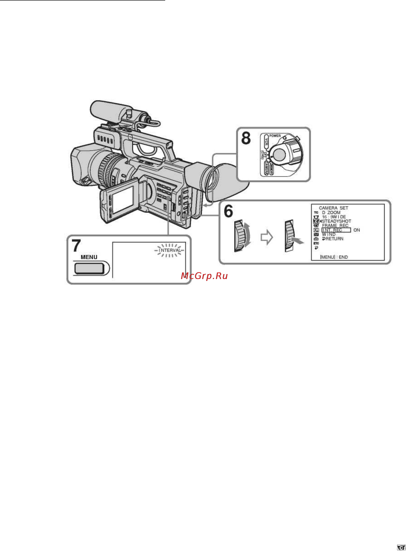 Sony DSR-PD170P [50/139] Покадровая запись cut recording