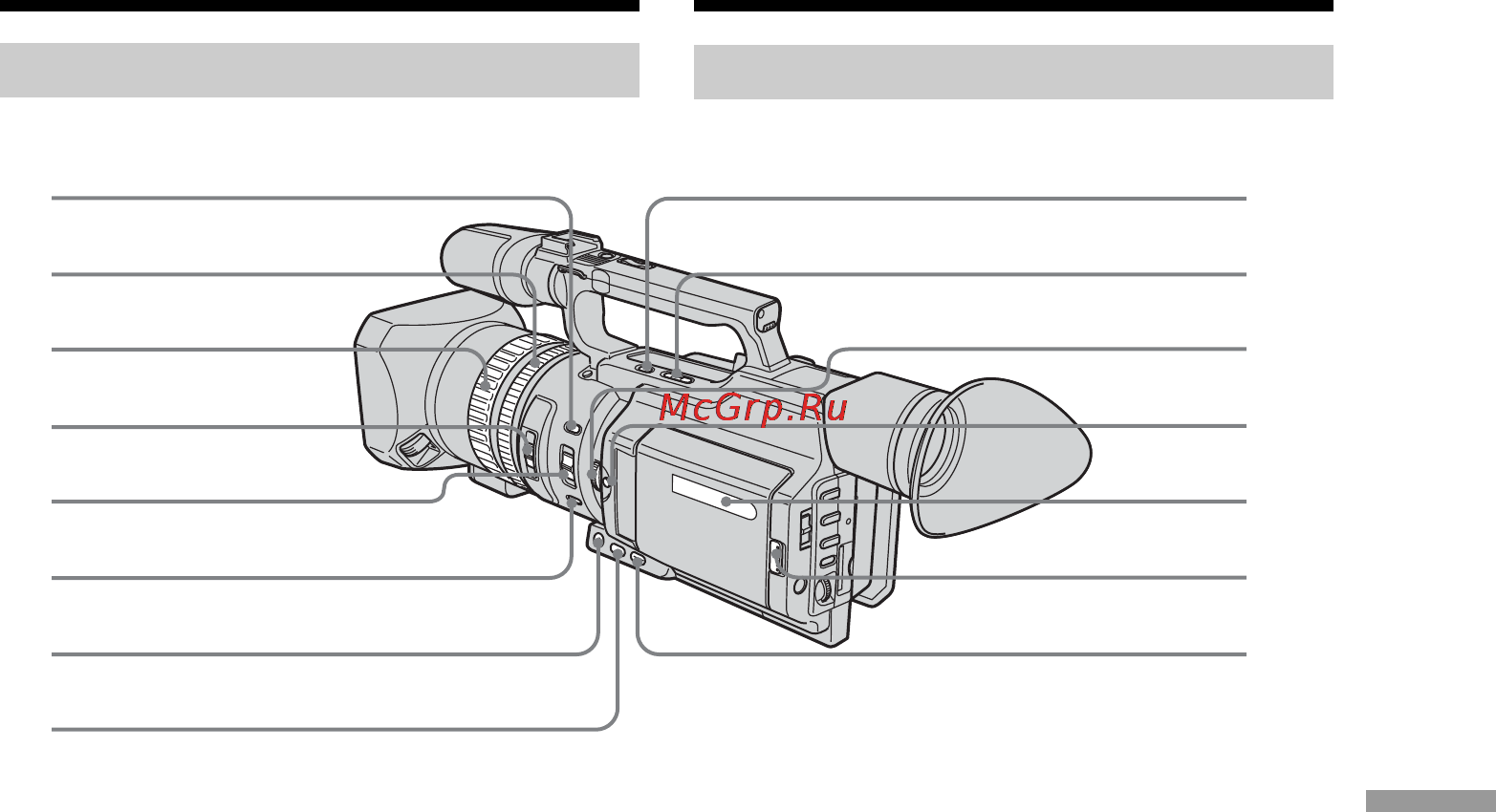 Sony DCR-VX2100E [243/260] Identifying the parts and controls