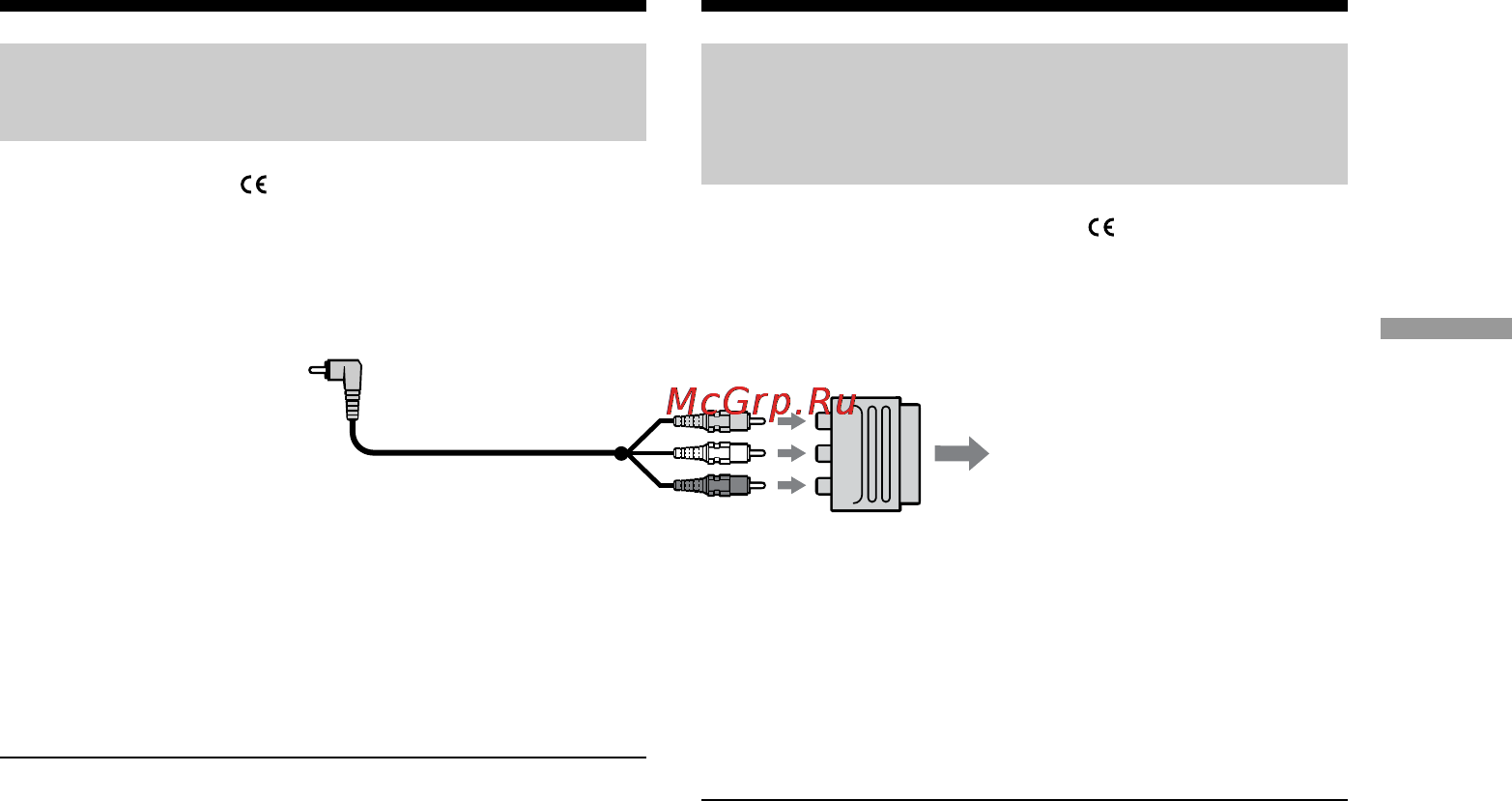 Sony DCR-VX2100E [47/260] If your tv vcr has a 21 pin connector euroconnector