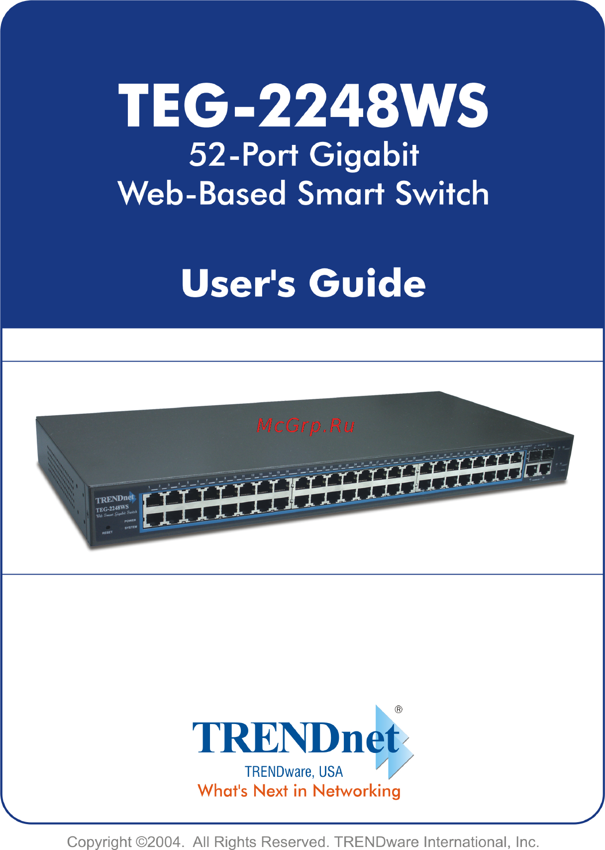 Trendnet TEG-2248WS Инструкция по эксплуатации онлайн