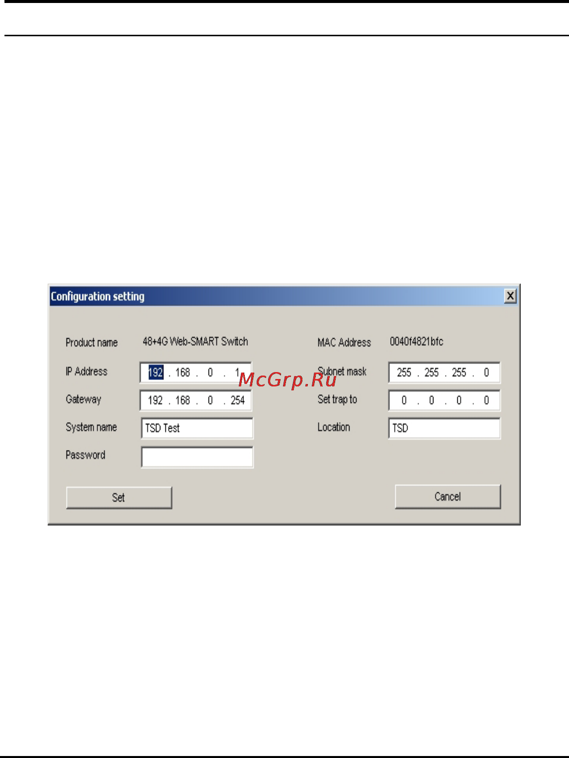 Trendnet TEG-2248WS [23/46] Device setting