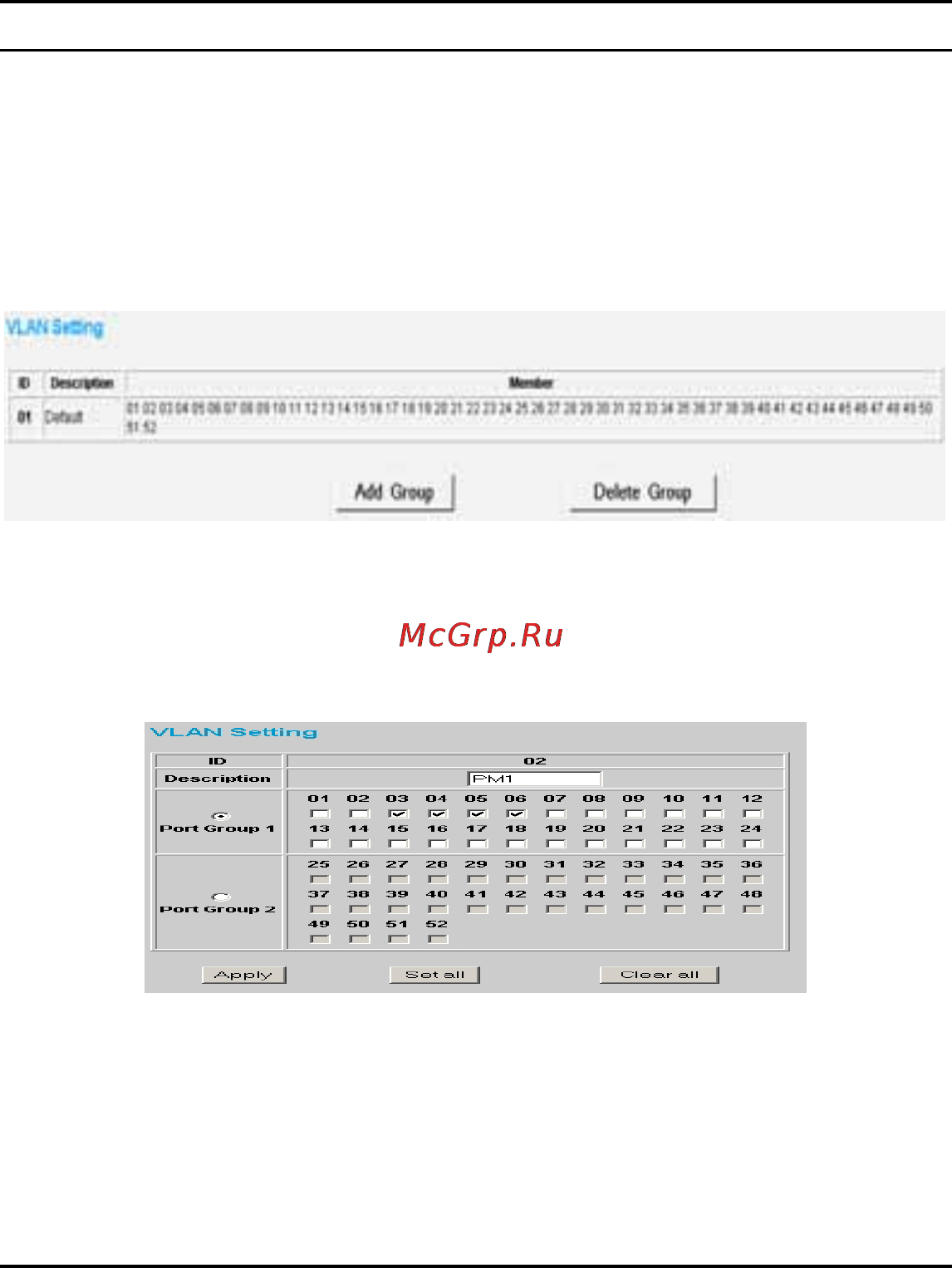 Trendnet TEG-2248WS [32/46] Vlan settings virtual local area network