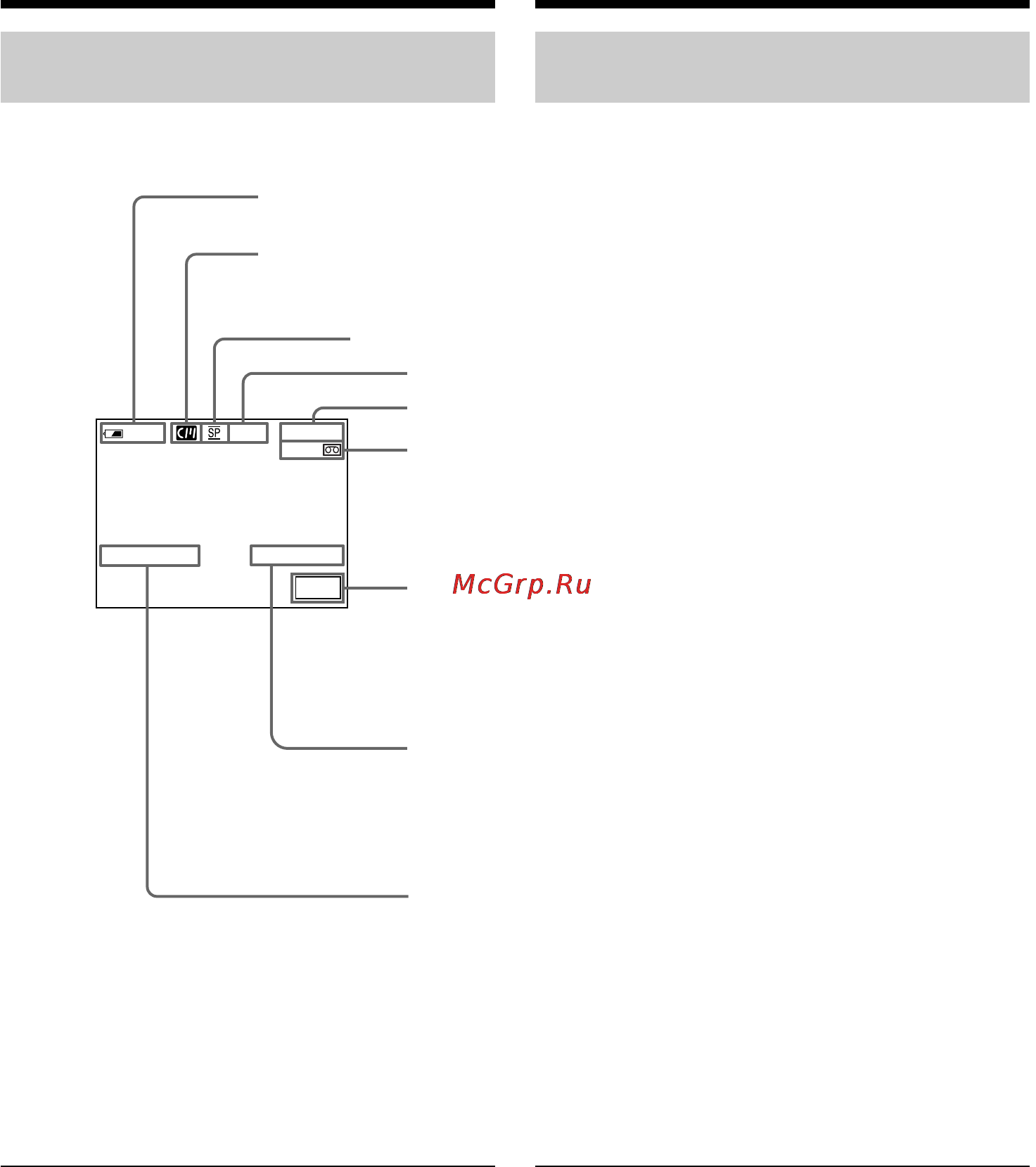 Sony DCR-TRV940E [46/348] Indicators displayed in the recording