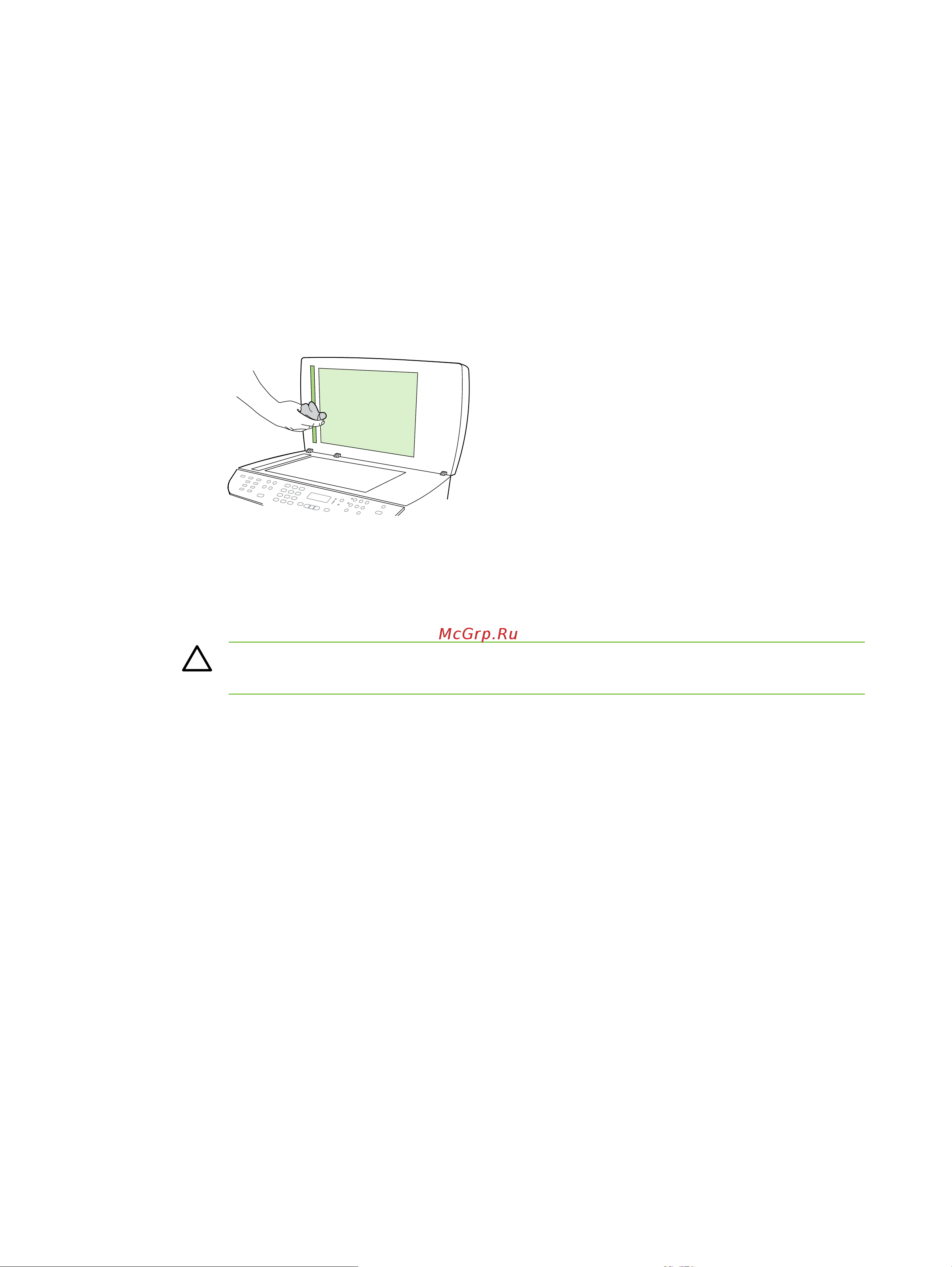 HP DESKJET 3050 WiFi [358/506] Очистка подложки крышки hp laserjet 3052 3055 3390 3392 все в одном