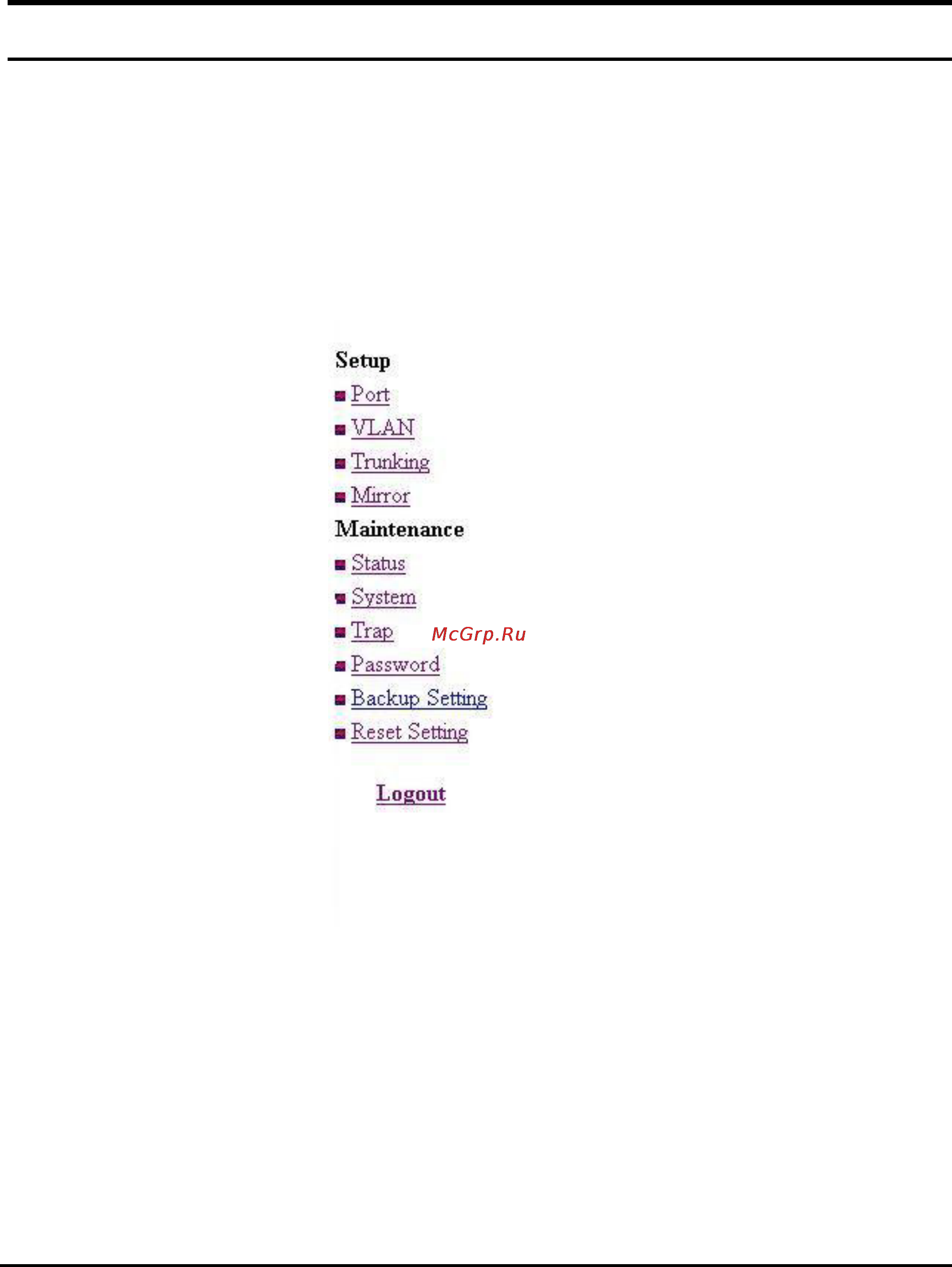 Trendnet TEG-224WS [33/44] Setup menu