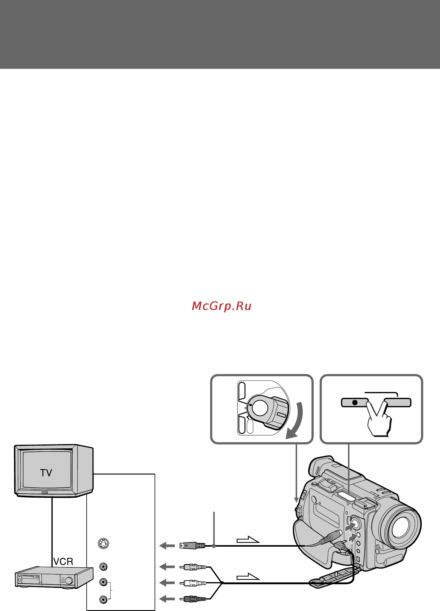 Sony DCR-TRV900E [110/200] Recording from a vcr or tv dcr trv900e only