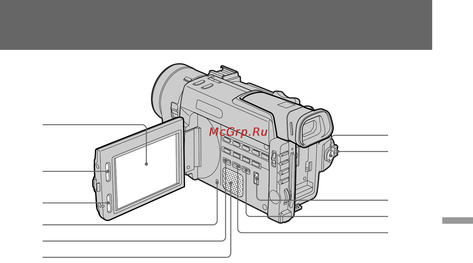 Sony DCR-TRV890E [185/200] Identifying the parts опознавание частей