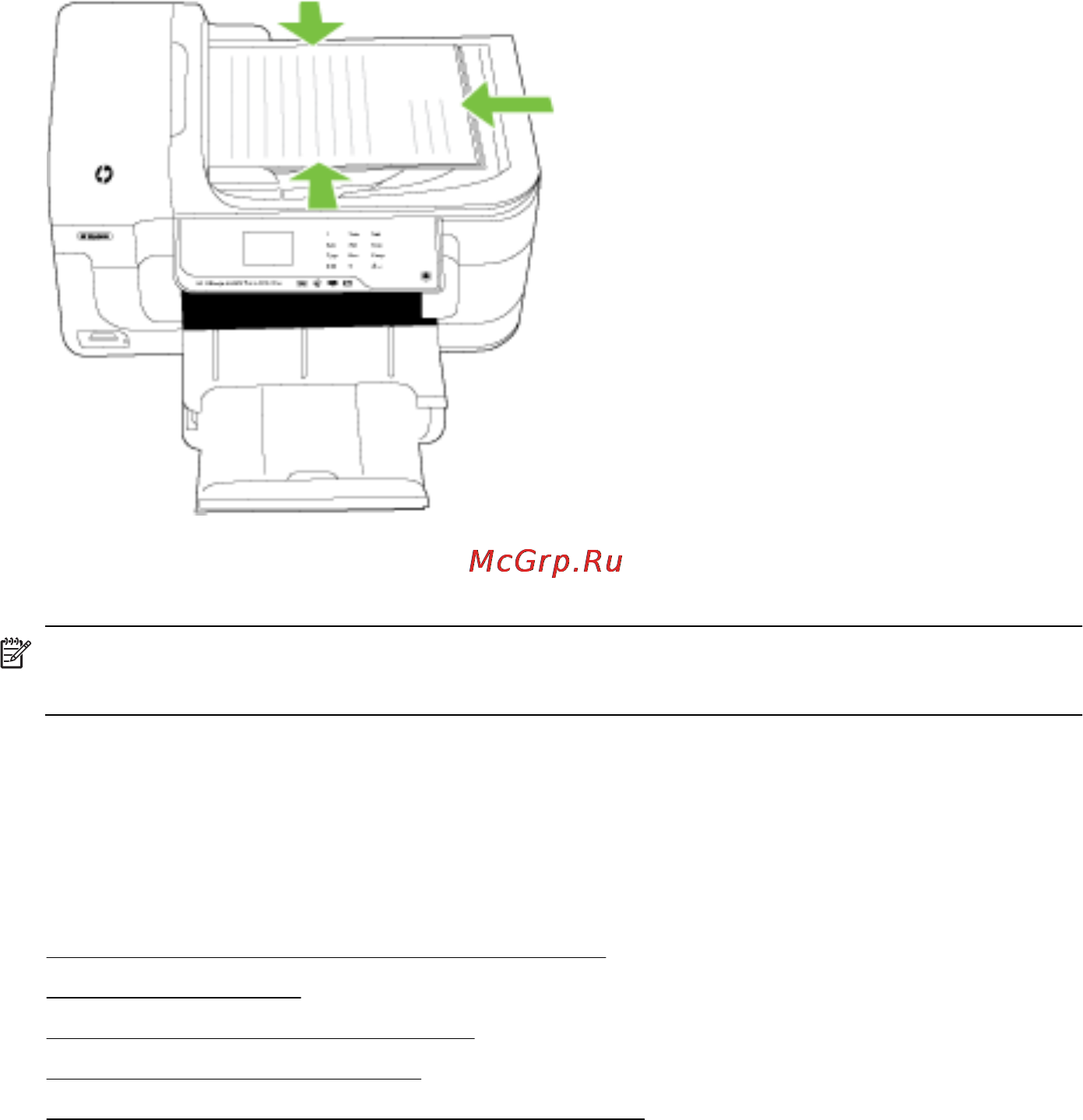 HP Officejet 6500A e-All-in-One E710a [27/280] Загрузка носителей стандартного размера