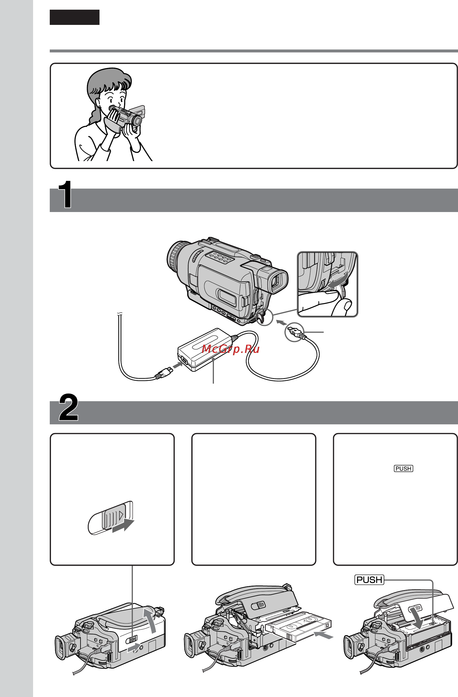 Sony DCR-TRV740E [10/288] Quick start guide