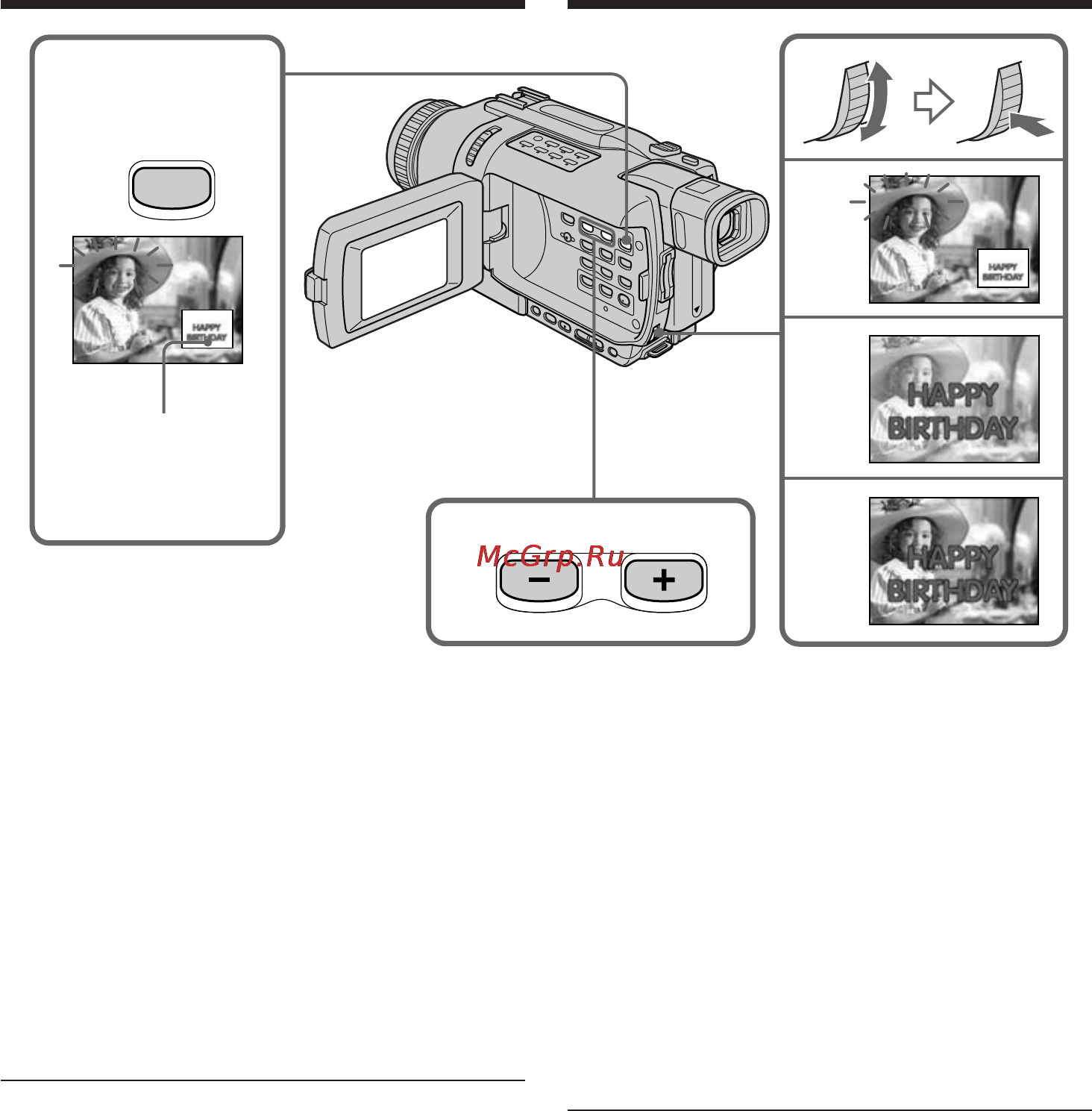 Sony DCR-TRV241E [182/288] Superimposing a still image in the memory stick on an image memory mix