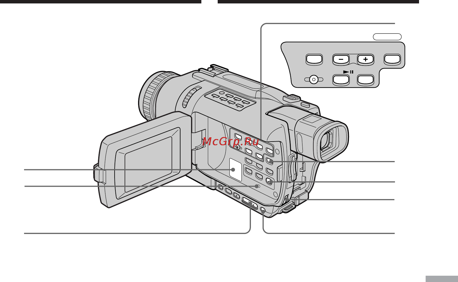 Sony DCR-TRV740E [275/288] Identifying parts and controls