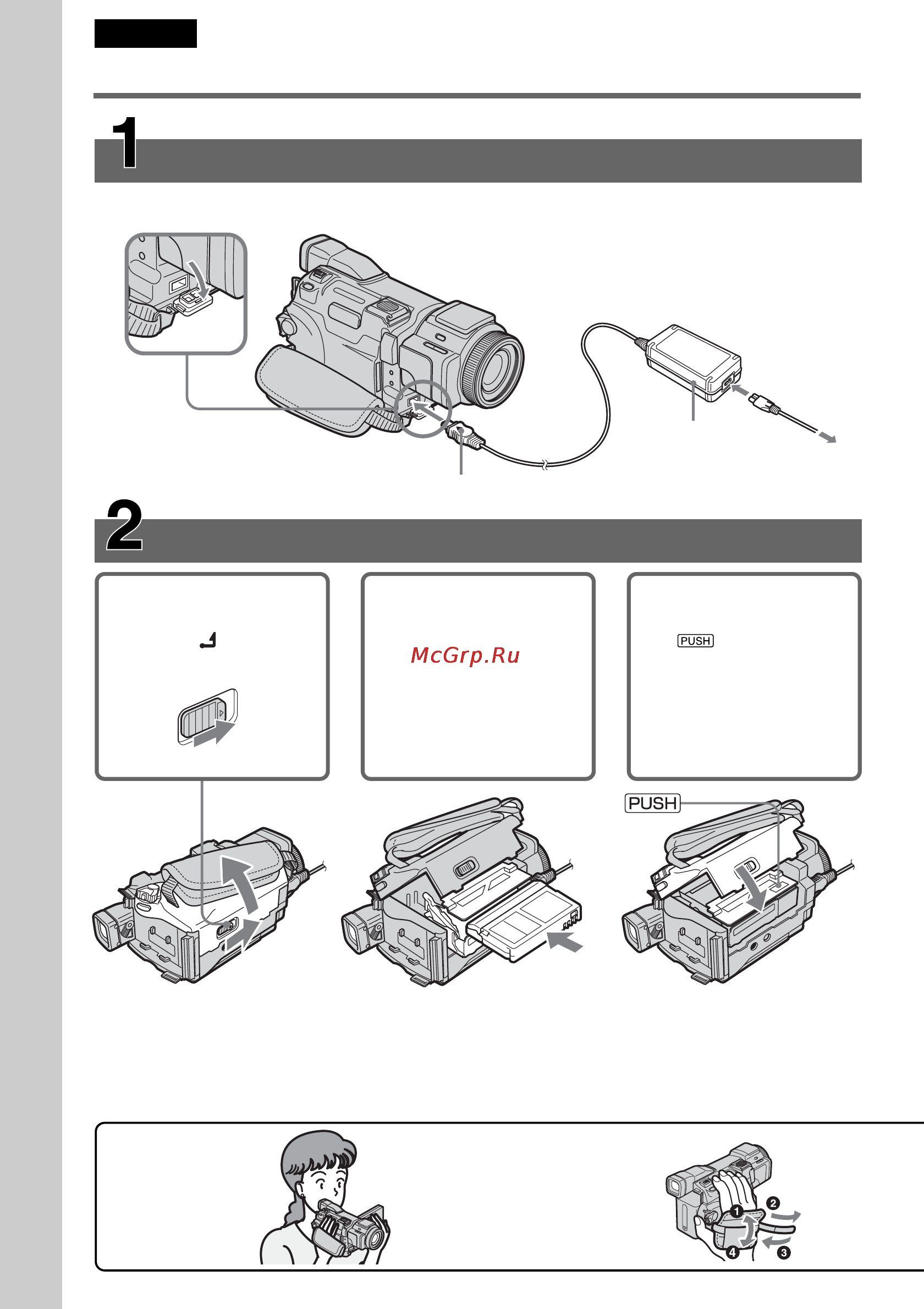 Sony DCR-TRV60E [12/304] Snabbstartguide inspelning på band