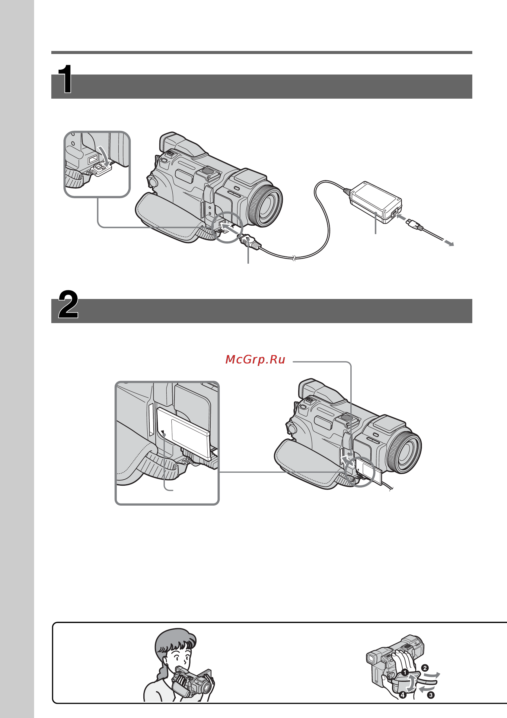 Sony DCR-TRV60E [14/304] Snabbstartguide spela in på ett memory stick