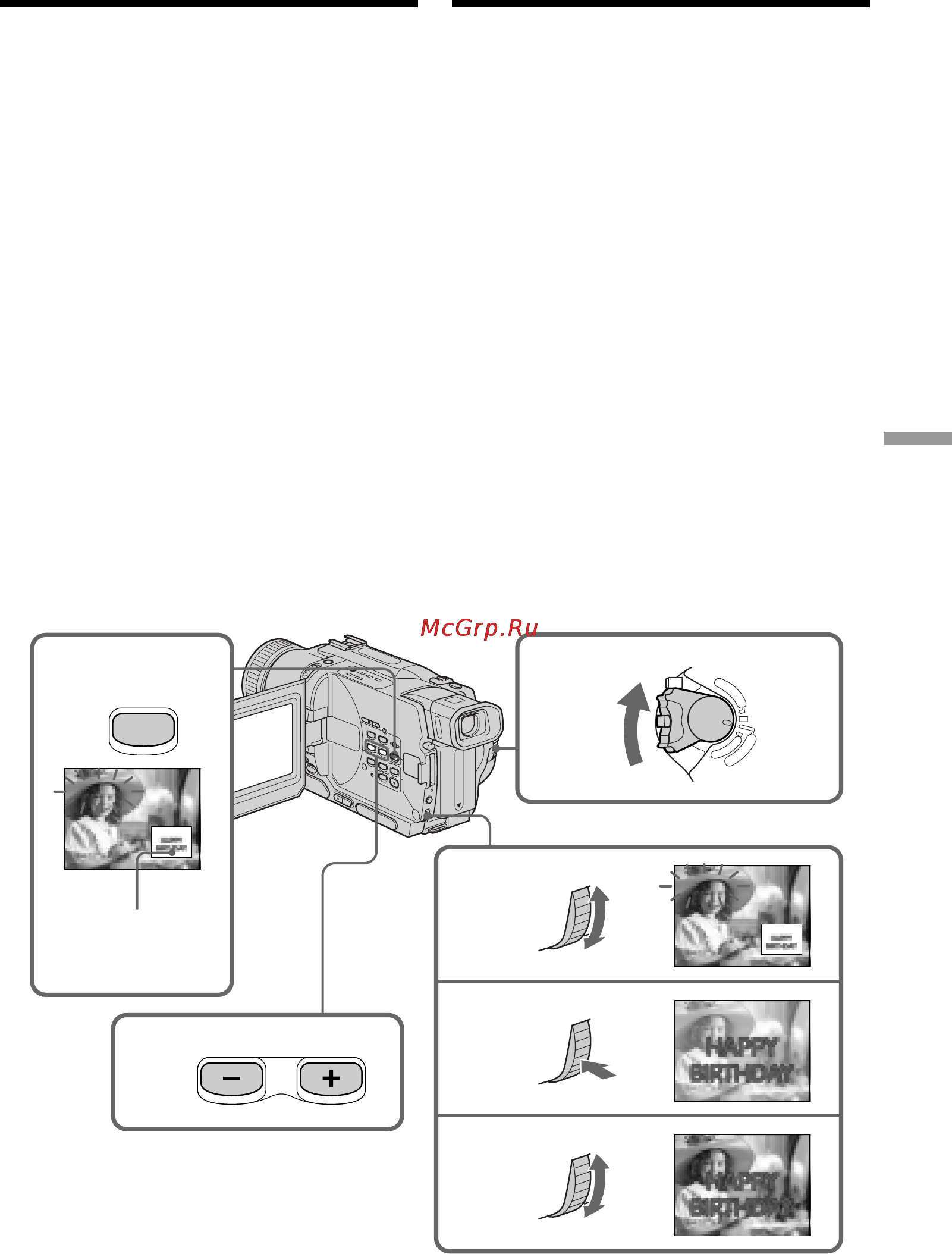 Sony DCR-TRV235E [137/216] Superimposing a still image in the memory stick on an image memory mix