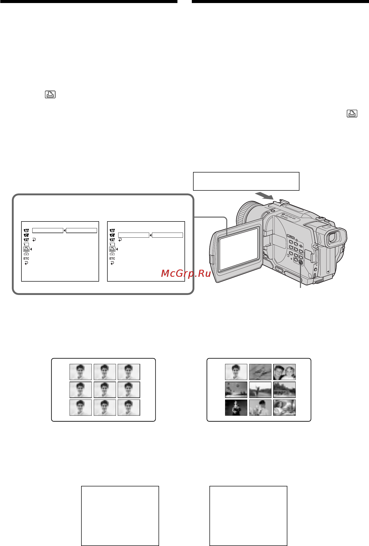 Sony DCR-TRV530E [168/216] Using the printer optional