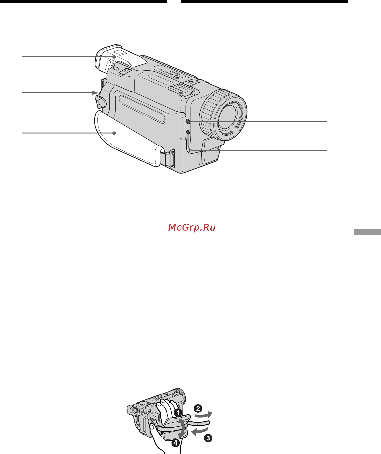 Sony DCR-TRV430E [207/216] Identifying the parts and controls