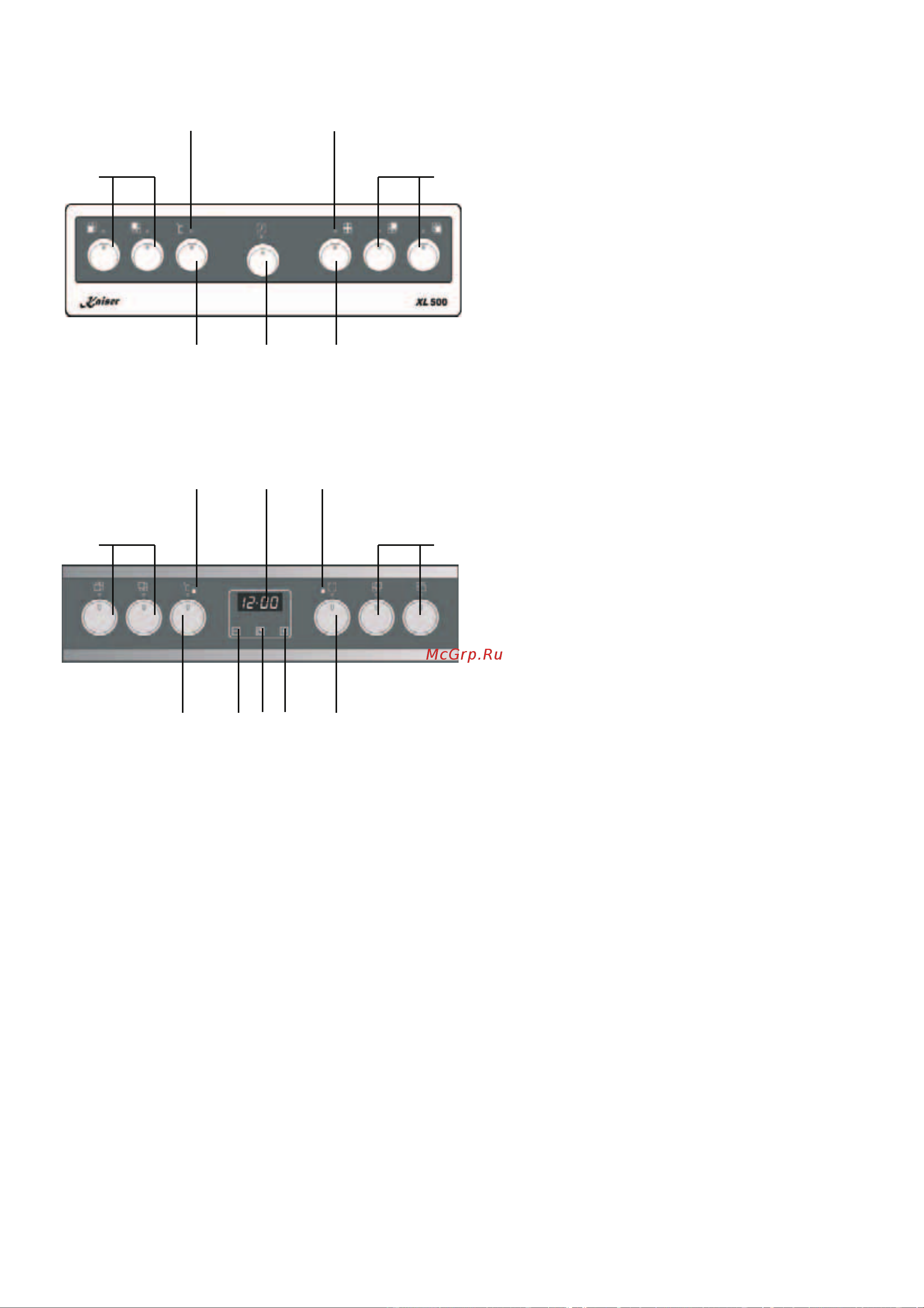 Kaiser HC 5132NK Geo [12/72] Control panel