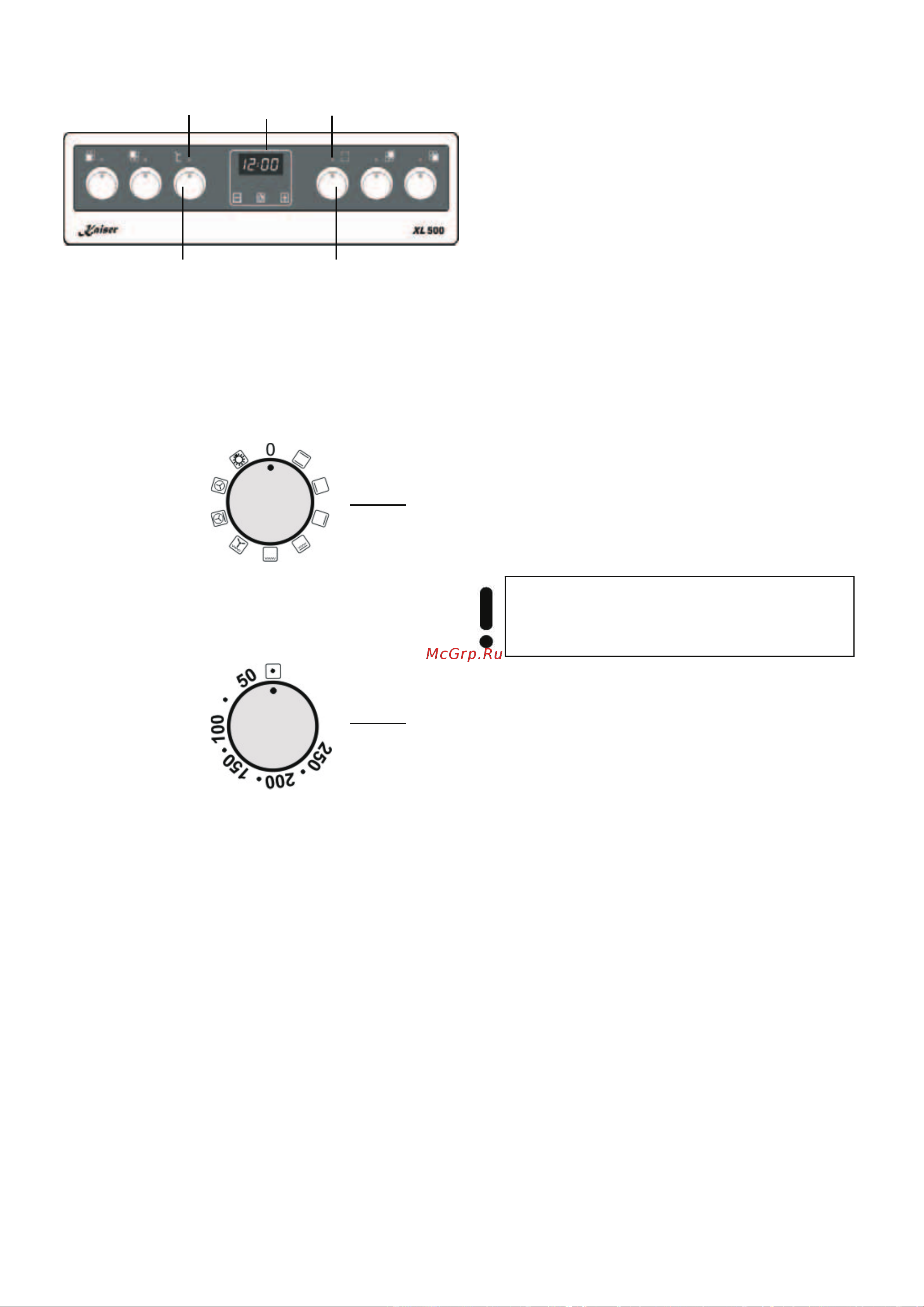 Kaiser HC 5132NK Geo [20/72] Multifunktion oven control