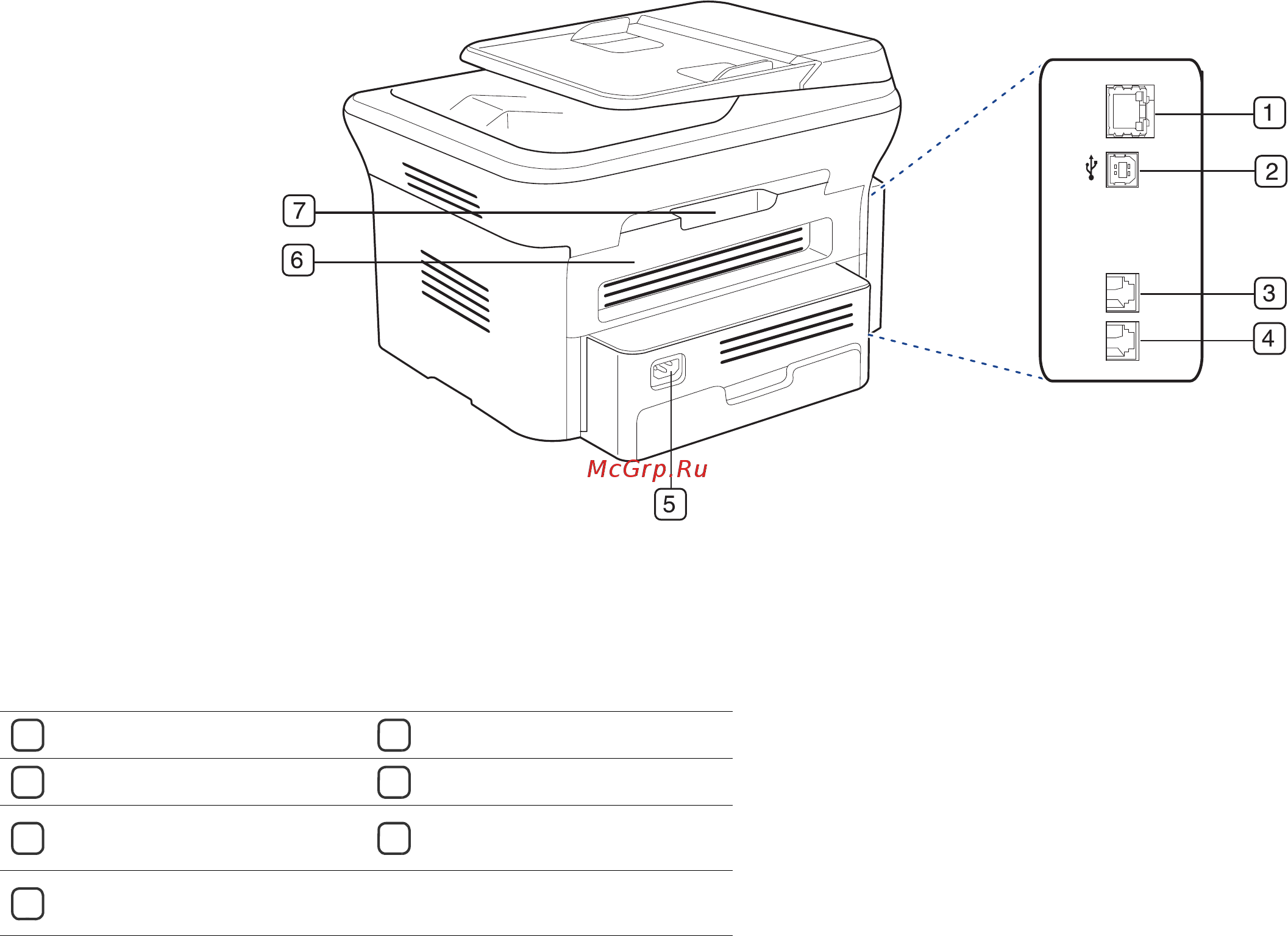 Samsung SCX-4623F [29/139] Вид сзади