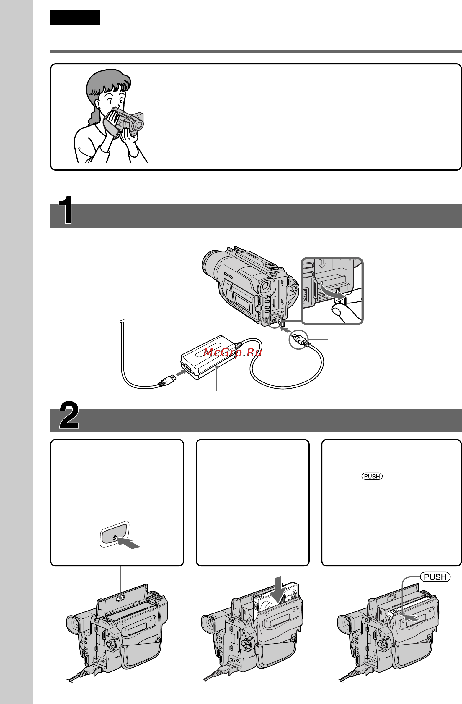 Sony DCR-TRV320E [6/168] Quick start guide