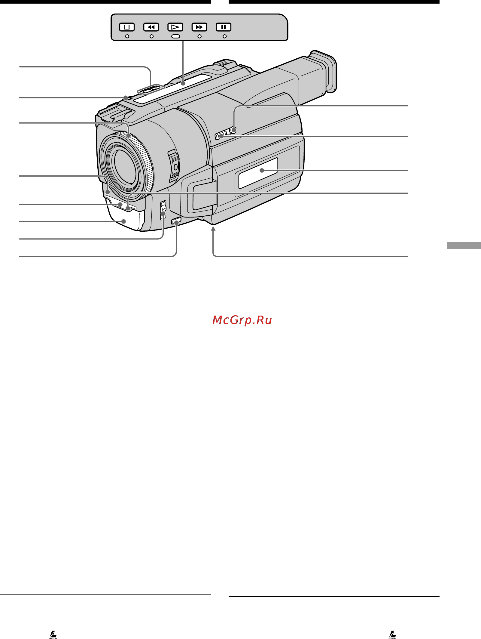 Sony DCR-TRV210E [109/120] Identifying the parts and controls