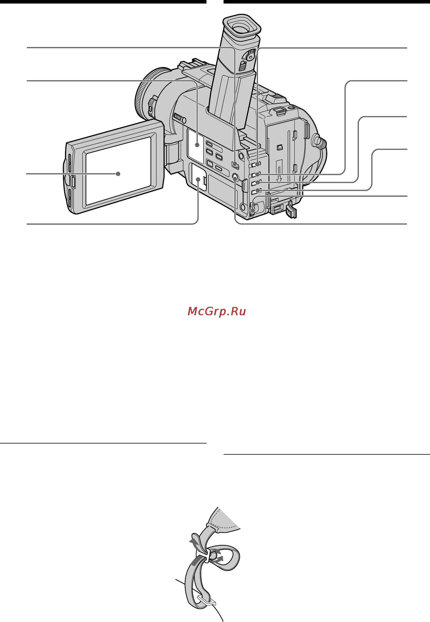 Sony DCR-TRV210E [110/120] Identifying the parts and controls