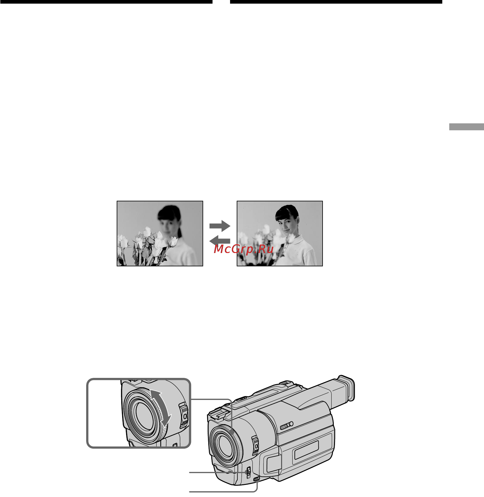 Sony DCR-TRV210E [57/120] Focusing manually