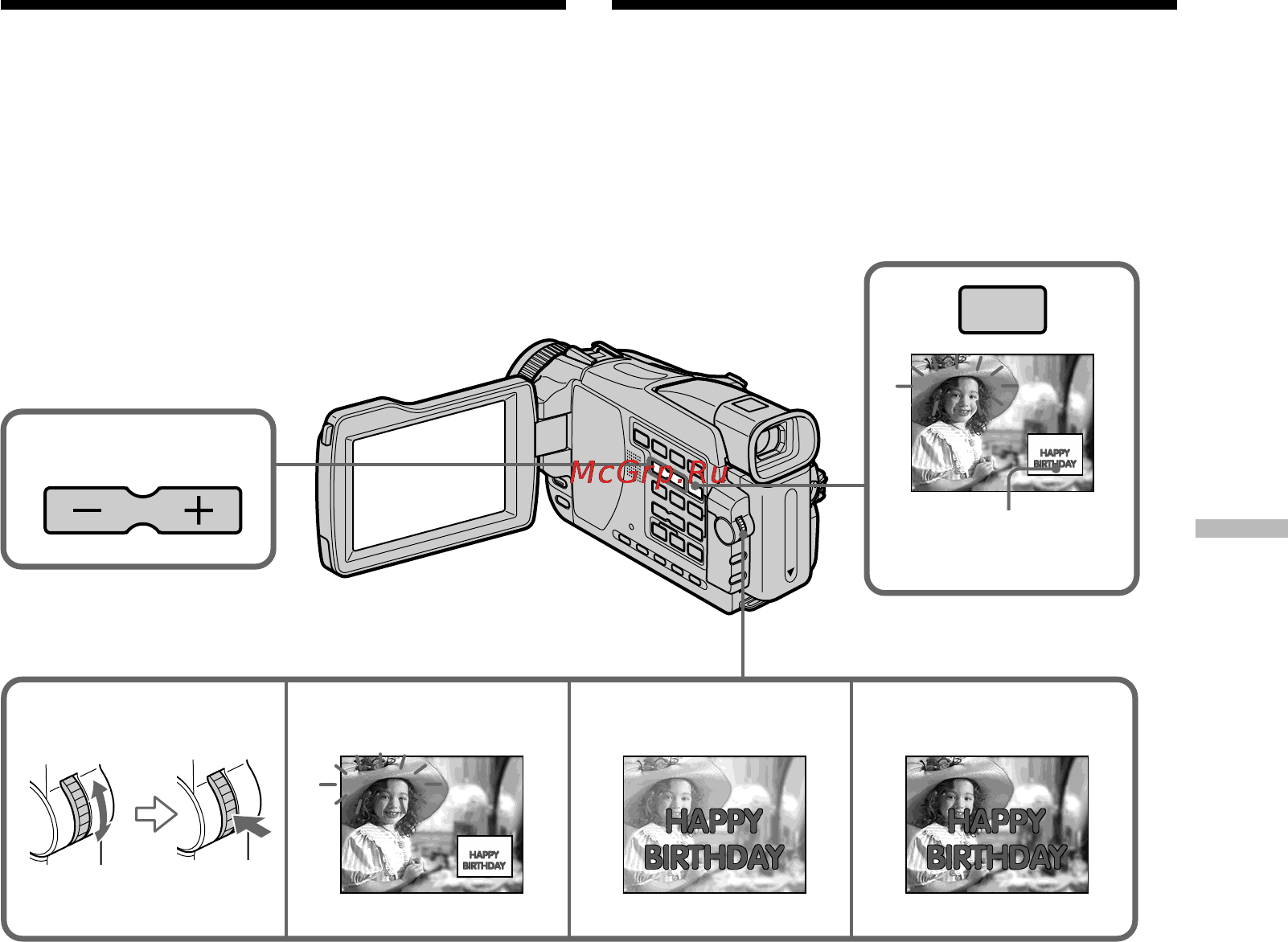 Sony DCR-TRV116E [165/304] Superimposing a still image in the memory stick on an image memory mix