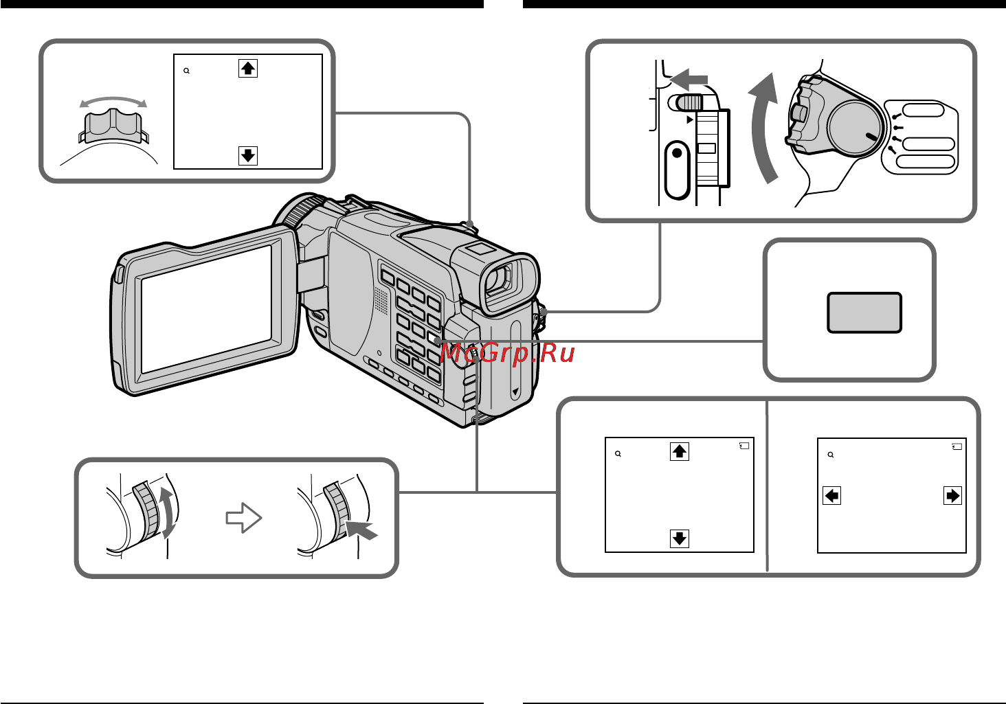 Sony DCR-TRV25E [192/304] Enlarging still images recorded on a memory stick memory pb zoom