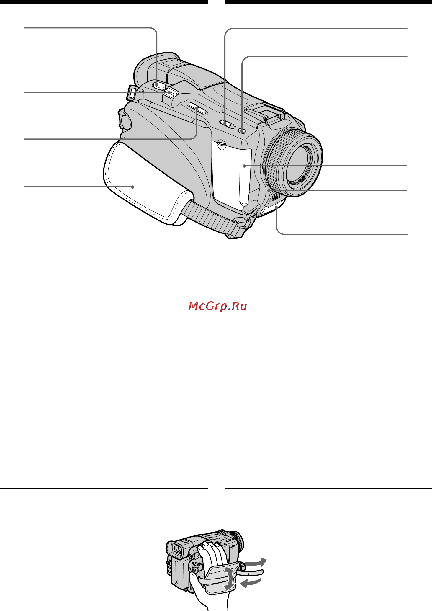 Sony DCR-TRV25E [292/304] Identifying parts and controls обозначение частей и регуляторов