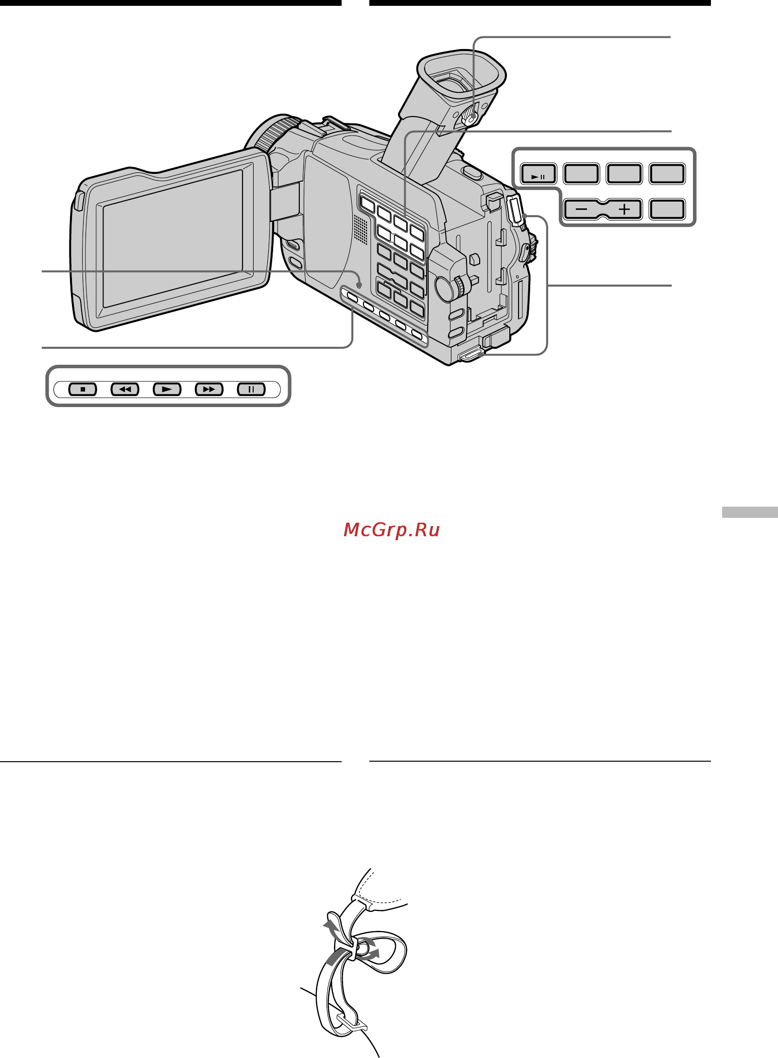 Sony DCR-TRV25E [295/304] Identifying parts and controls