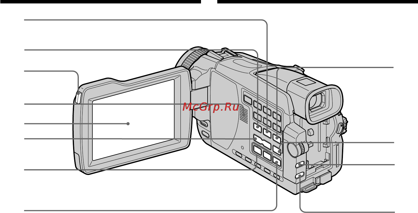 Sony DCR-TRV25E [296/304] Identifying parts and controls обозначение частей и регуляторов