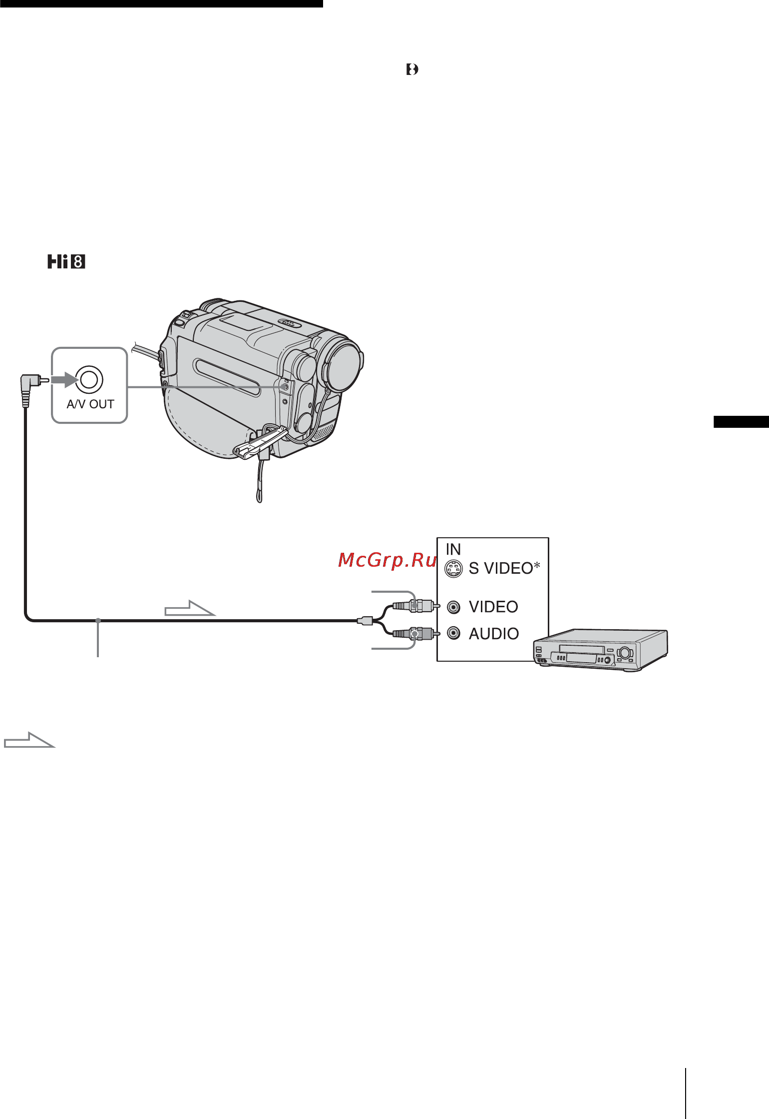 Sony CCD-TRV228E [167/216] Подключение к видеомагнитофону