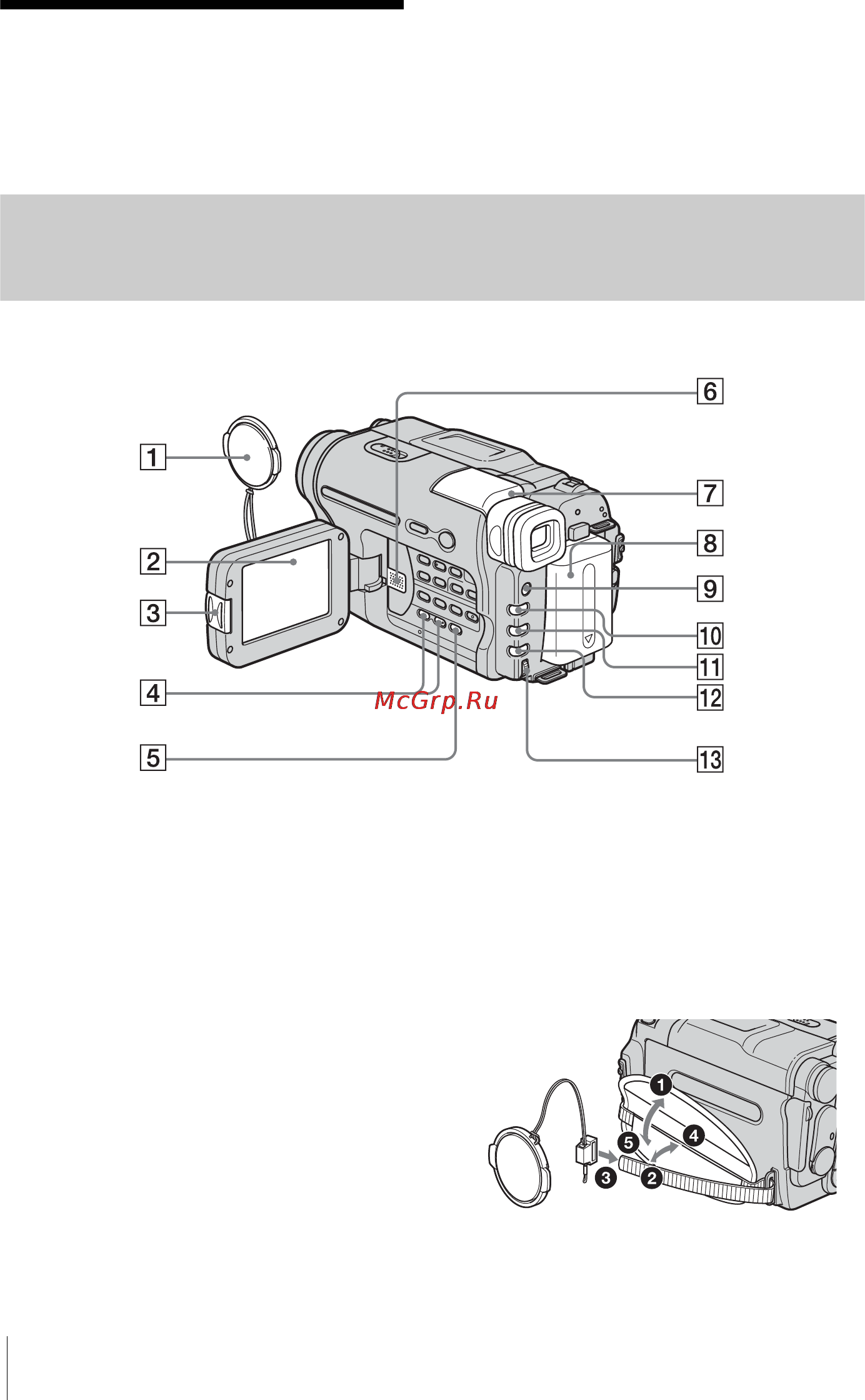 Sony DCR-TRV255E [204/216] Прикрепление крышки объектива