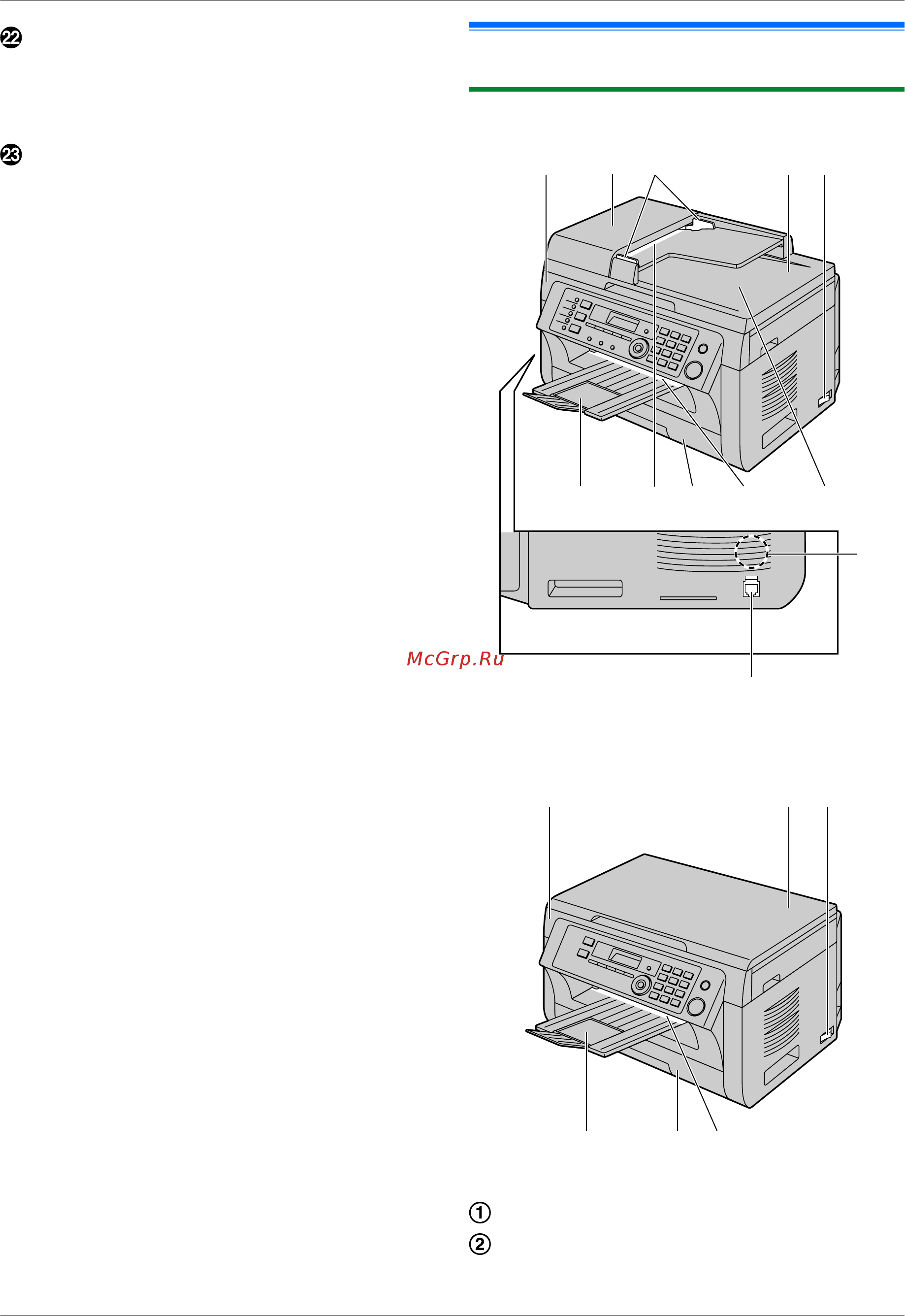 Panasonic KX-MB1900RU [9/132] Обзор