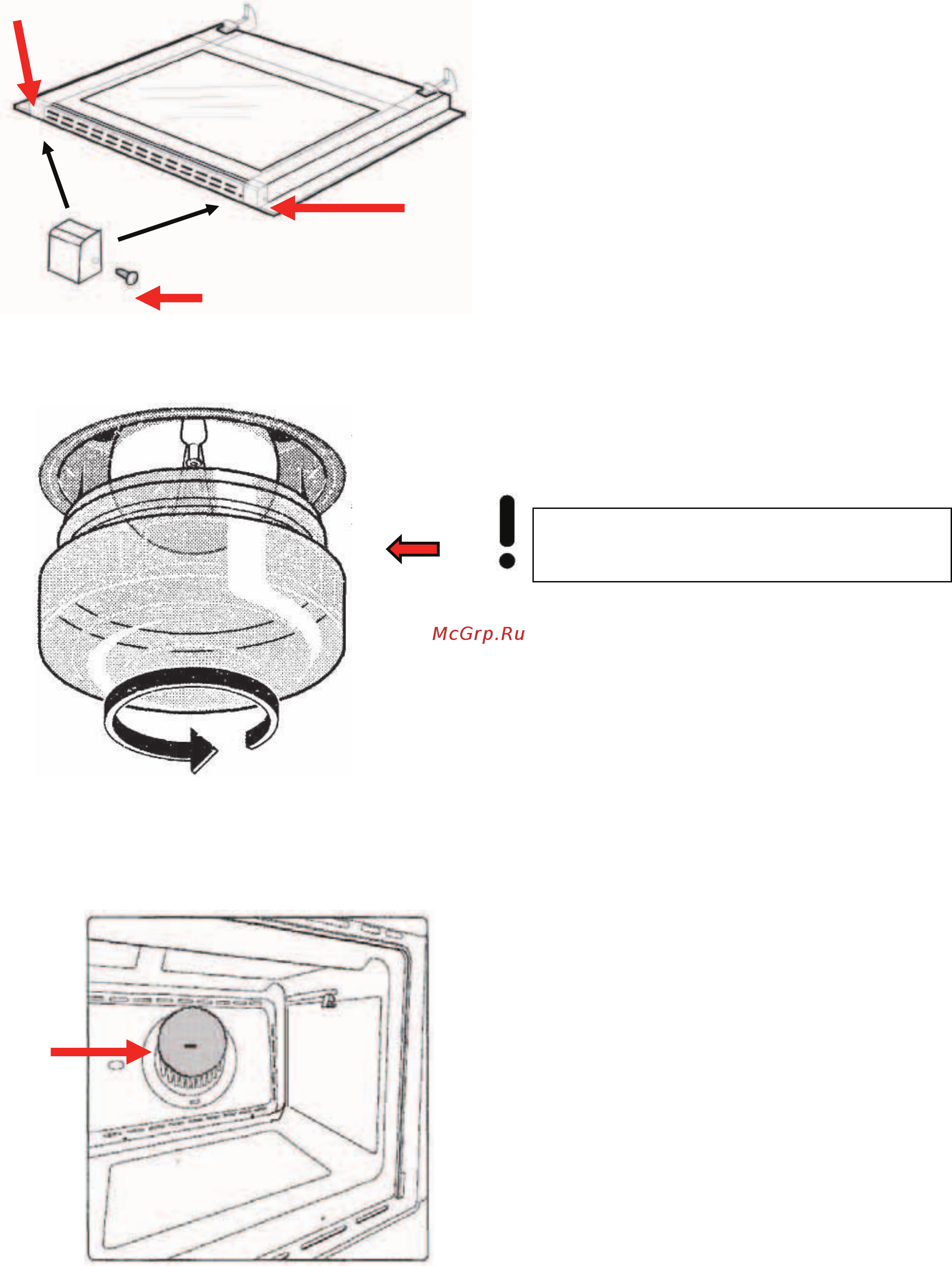 Kaiser HC 61053NLK [60/76] Replacing the oven light