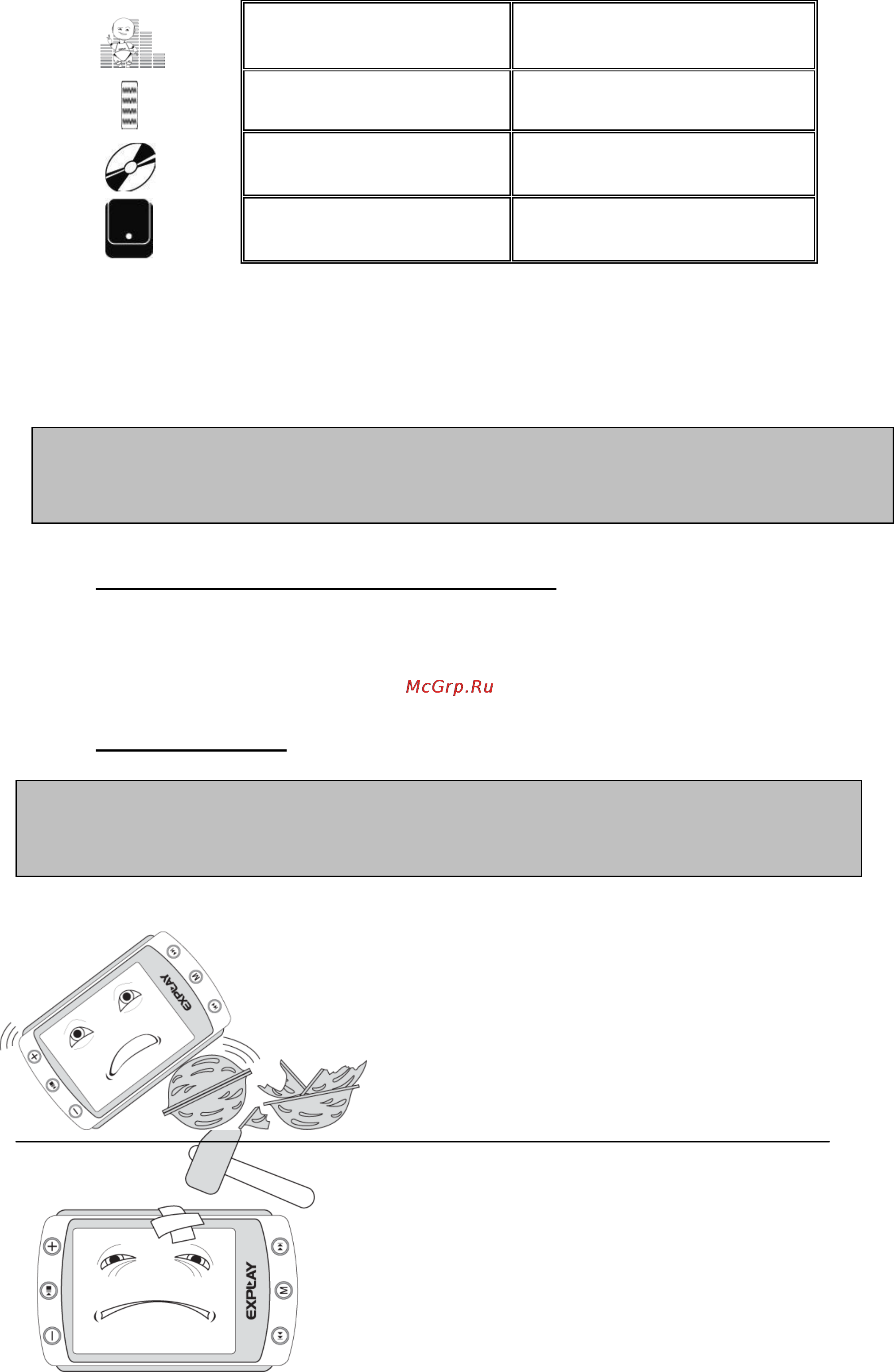 Explay M8 4Gb [37/41] Предостережения